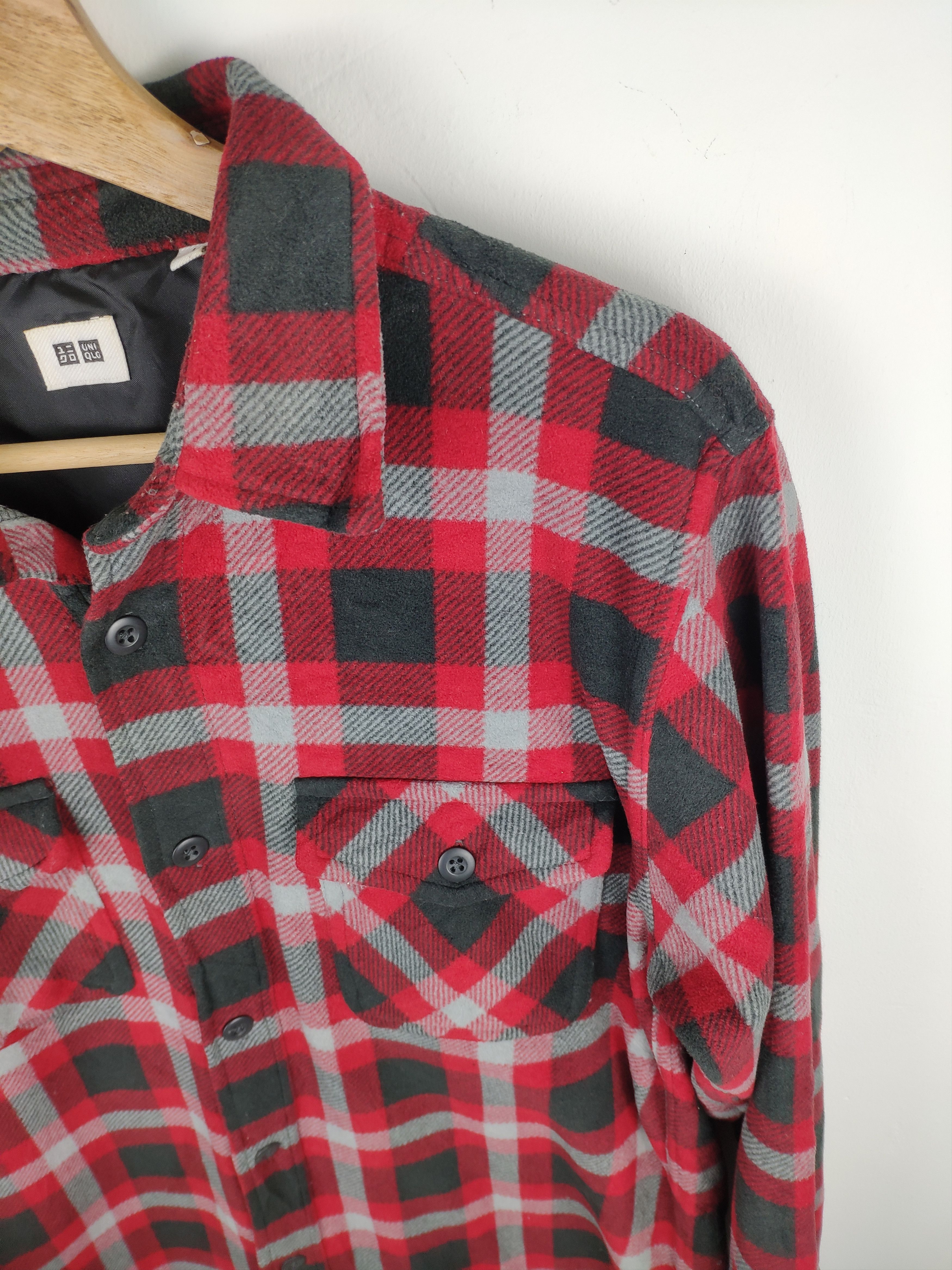 Flannel × Japanese Brand Vintage Flannel Shirt Checkered Travis Style by Uniqlo Size US M / EU 48-50 / 2 - 2 Thumbnail