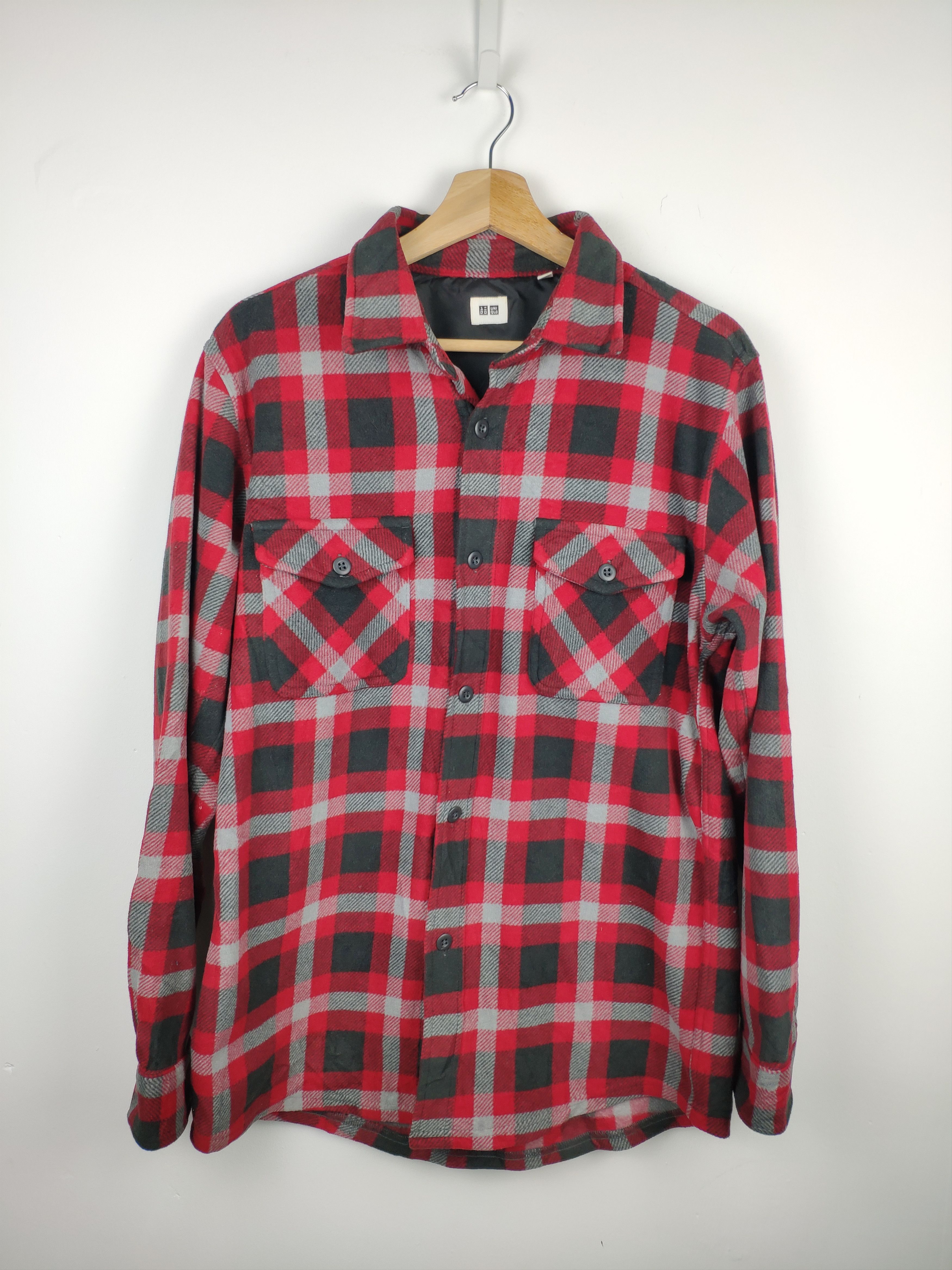 Flannel × Japanese Brand Vintage Flannel Shirt Checkered Travis Style by Uniqlo Size US M / EU 48-50 / 2 - 1 Thumbnail