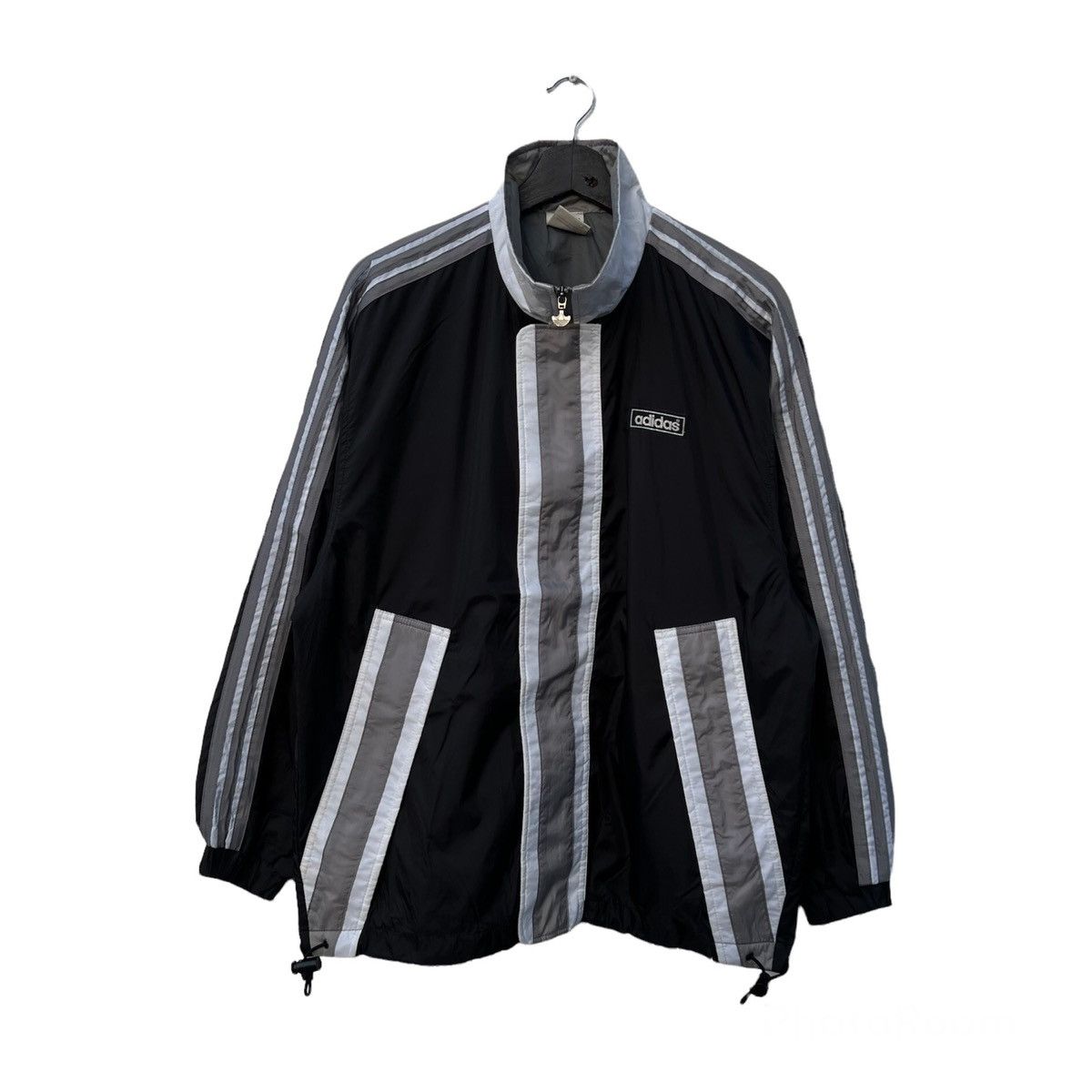 Adidas VINTAGE ADIDAS WINDBREAKER JACKET BIG LOGO ZIPPER Size US M / EU 48-50 / 2 - 1 Thumbnail