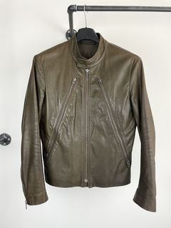 Maison Margiela 5 Zip Leather Jacket | Grailed