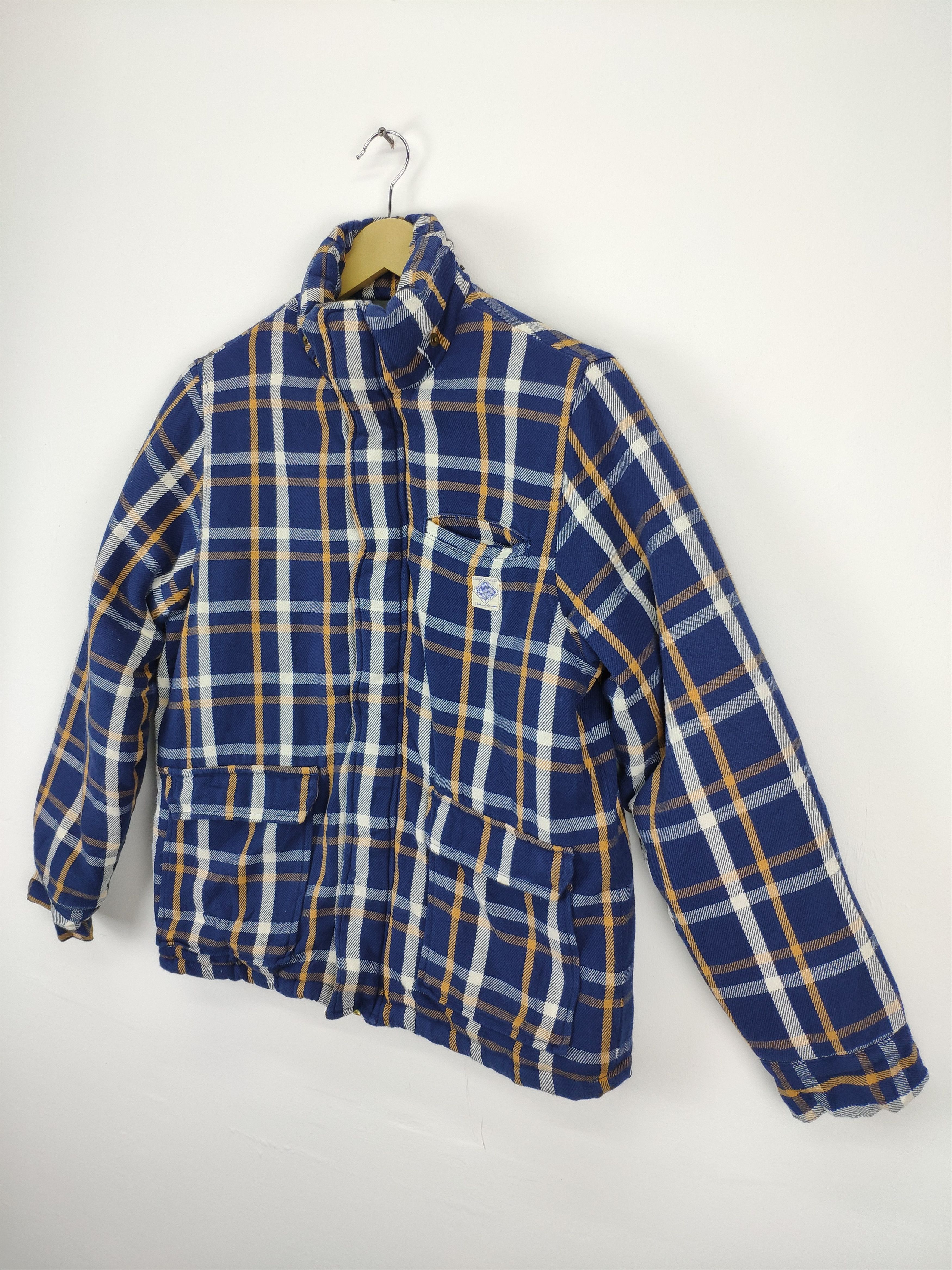 Flannel × Japanese Brand × Vintage Vintage 90s Flannel Jacket Oil Clothing Service Travis Style Size US S / EU 44-46 / 1 - 2 Thumbnail
