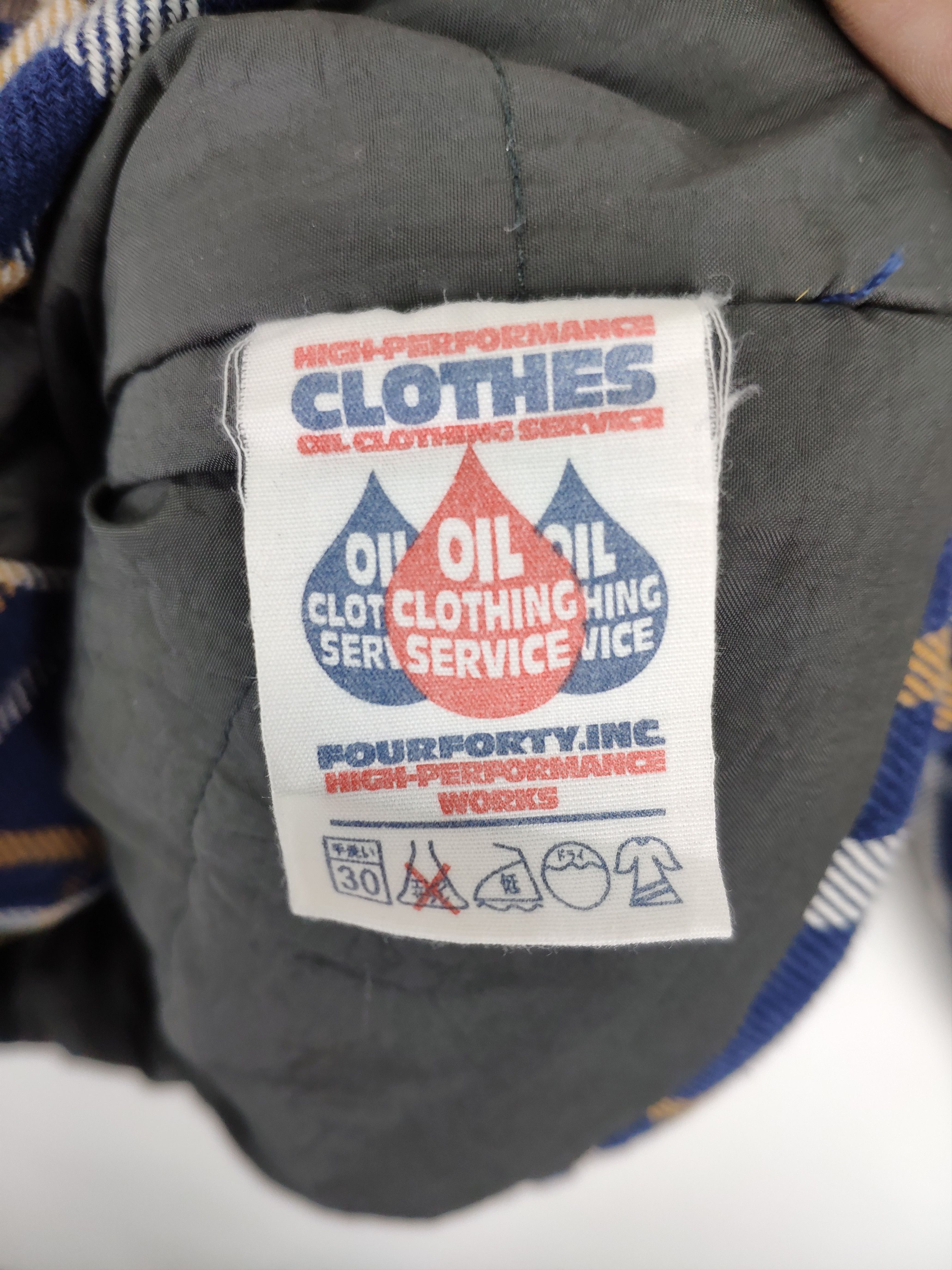 Flannel × Japanese Brand × Vintage Vintage 90s Flannel Jacket Oil Clothing Service Travis Style Size US S / EU 44-46 / 1 - 10 Thumbnail
