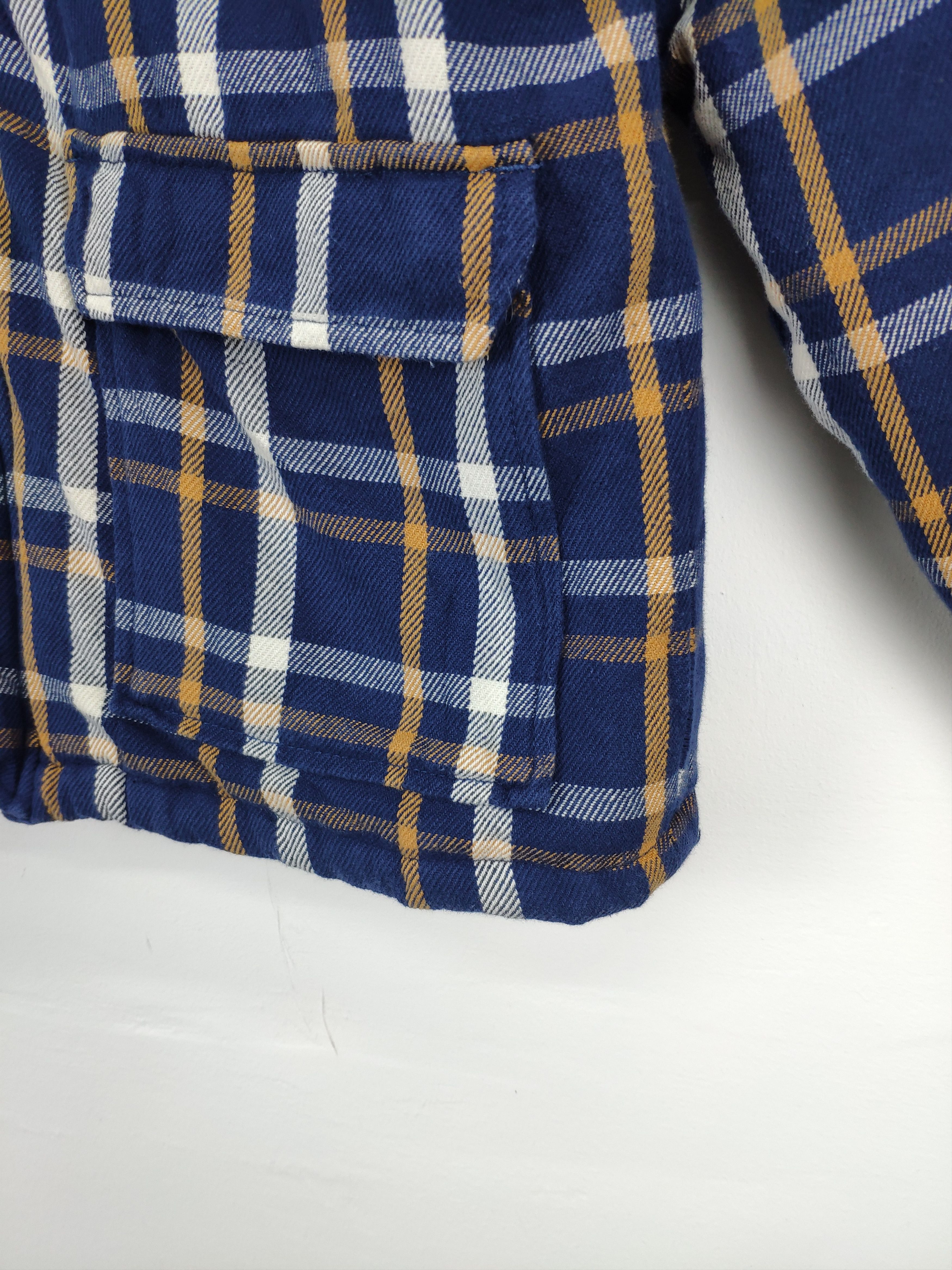 Flannel × Japanese Brand × Vintage Vintage 90s Flannel Jacket Oil Clothing Service Travis Style Size US S / EU 44-46 / 1 - 4 Thumbnail