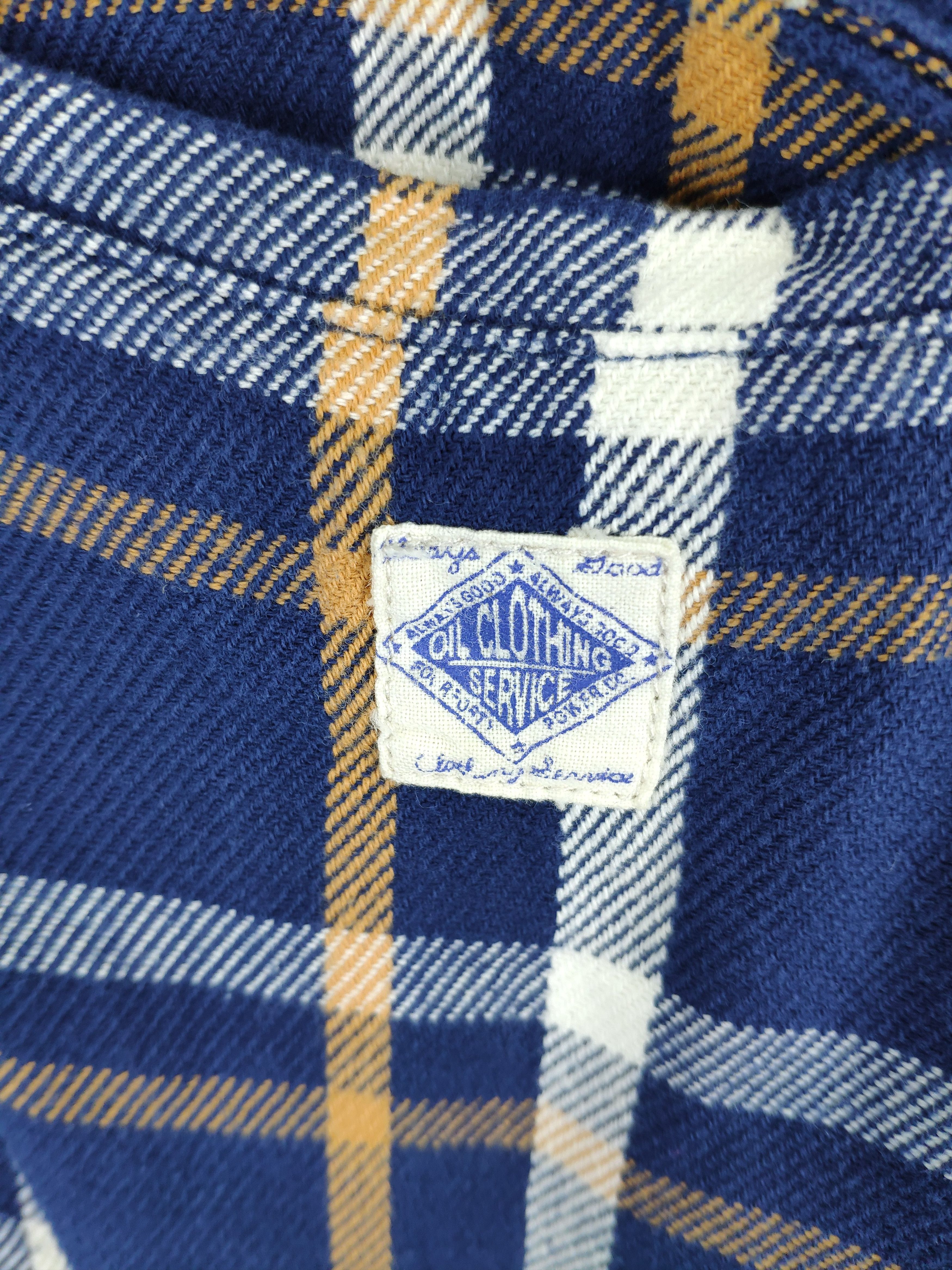 Flannel × Japanese Brand × Vintage Vintage 90s Flannel Jacket Oil Clothing Service Travis Style Size US S / EU 44-46 / 1 - 6 Thumbnail