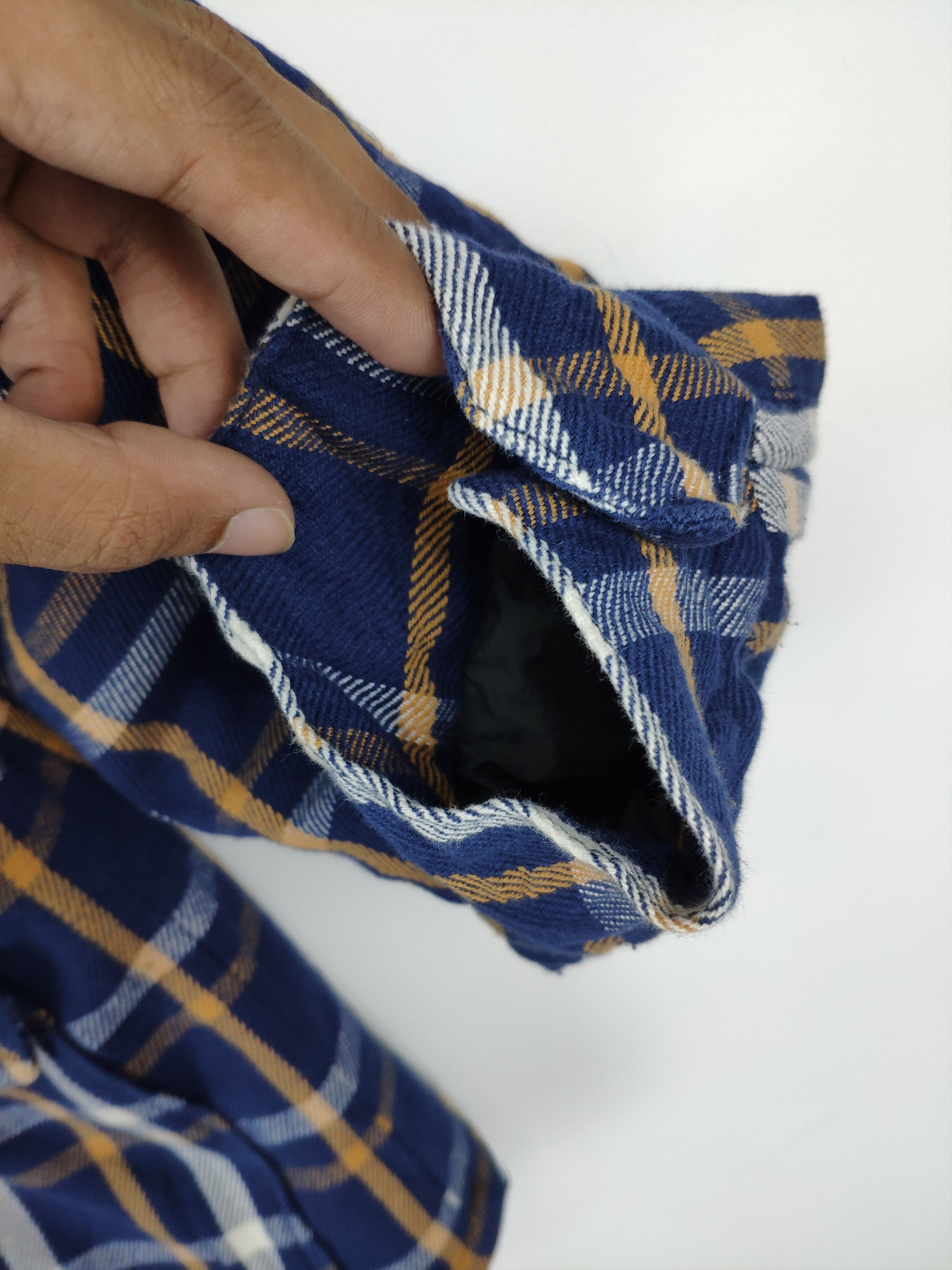 Flannel × Japanese Brand × Vintage Vintage 90s Flannel Jacket Oil Clothing Service Travis Style Size US S / EU 44-46 / 1 - 3 Thumbnail