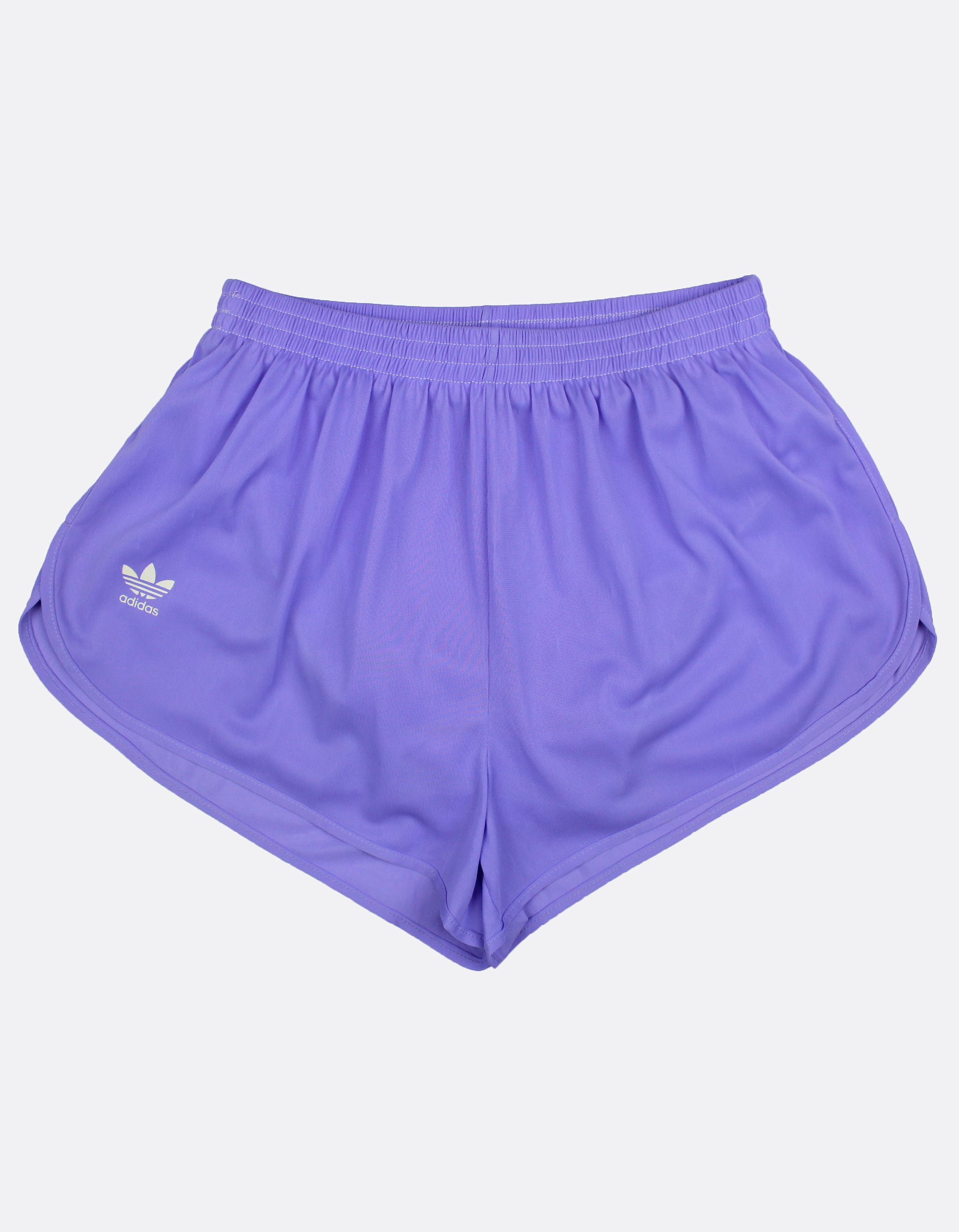 image of Nos 80's Vintage Adidas Cosmos Shorts Sprinter OG Ds Spain in Pastel Purple/White, Men's (Size 36)