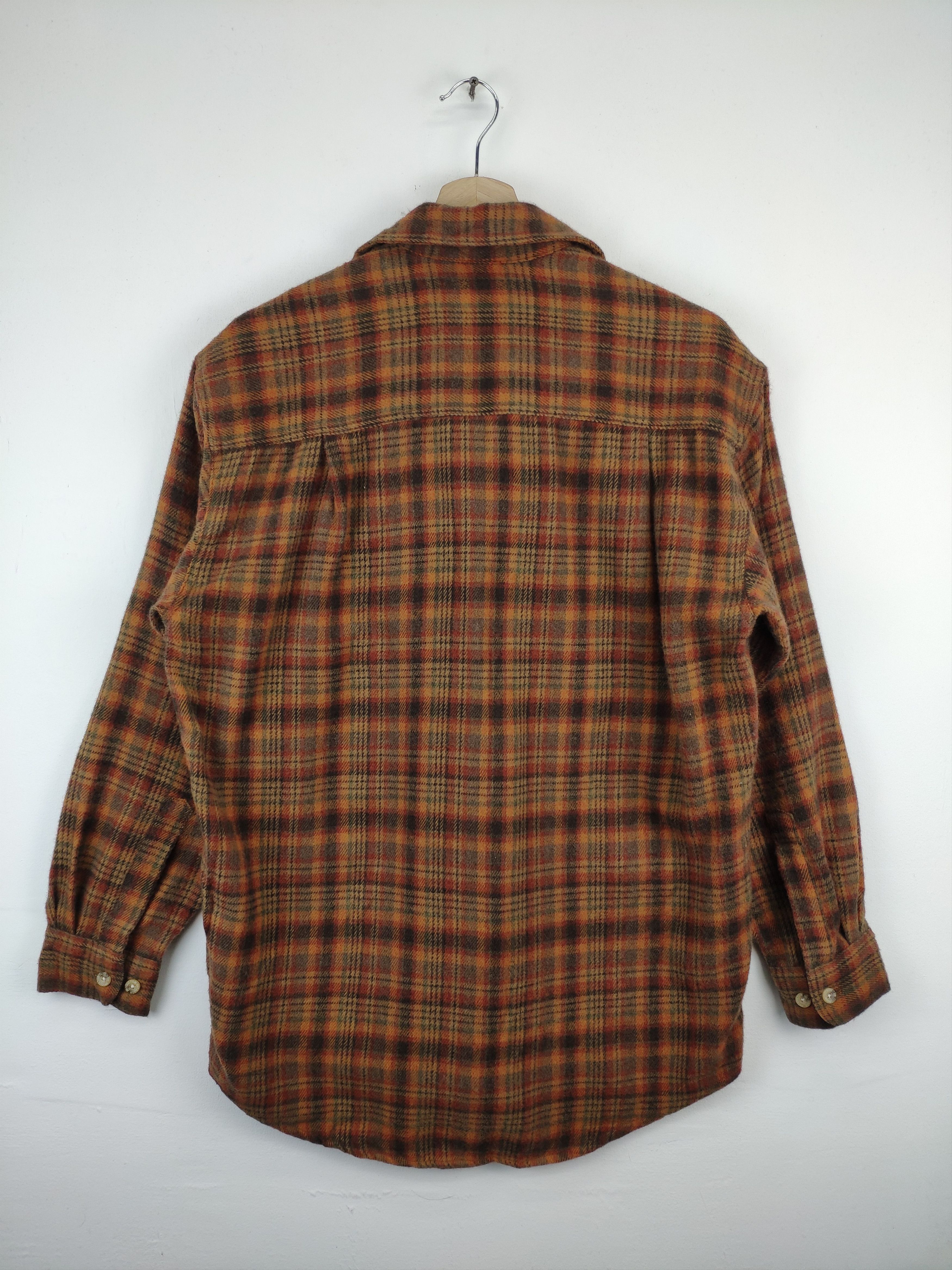 Flannel × Japanese Brand × Vintage Vintage Outdoor Wool Flannel Checkered Travis Style Size US M / EU 48-50 / 2 - 2 Thumbnail