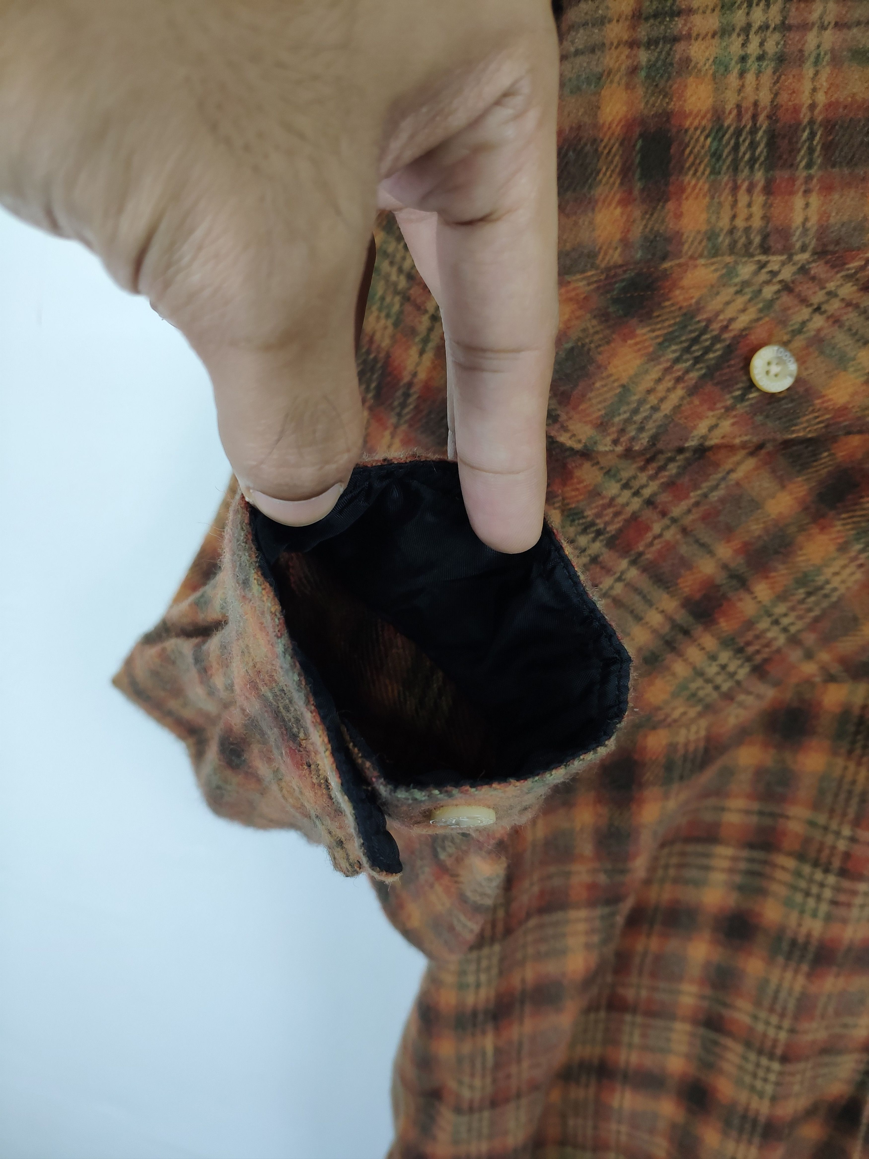 Flannel × Japanese Brand × Vintage Vintage Outdoor Wool Flannel Checkered Travis Style Size US M / EU 48-50 / 2 - 8 Thumbnail