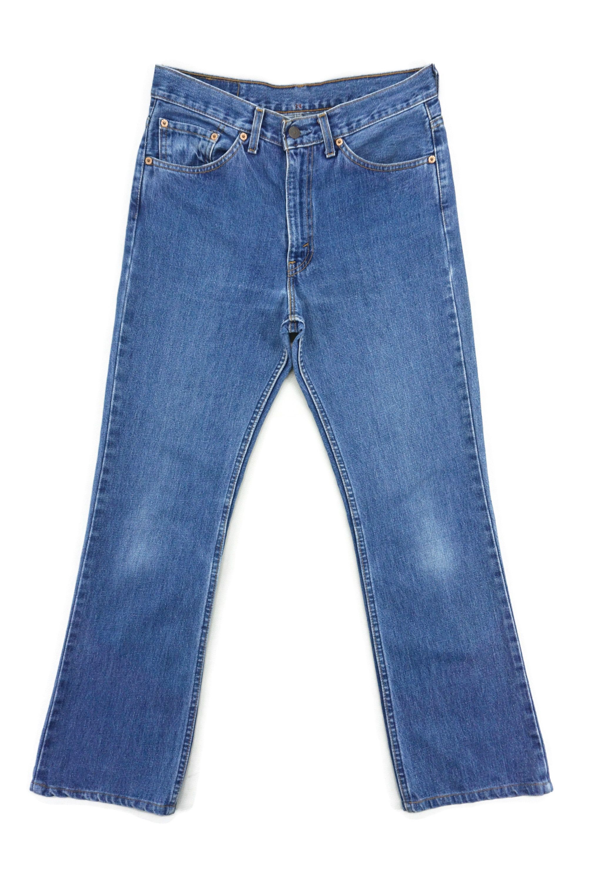 image of Levis x Rodeo 517 Made In Usa High Waisted High Rise Bootcut Jeans Pants in Blue, Men's (Size 31)