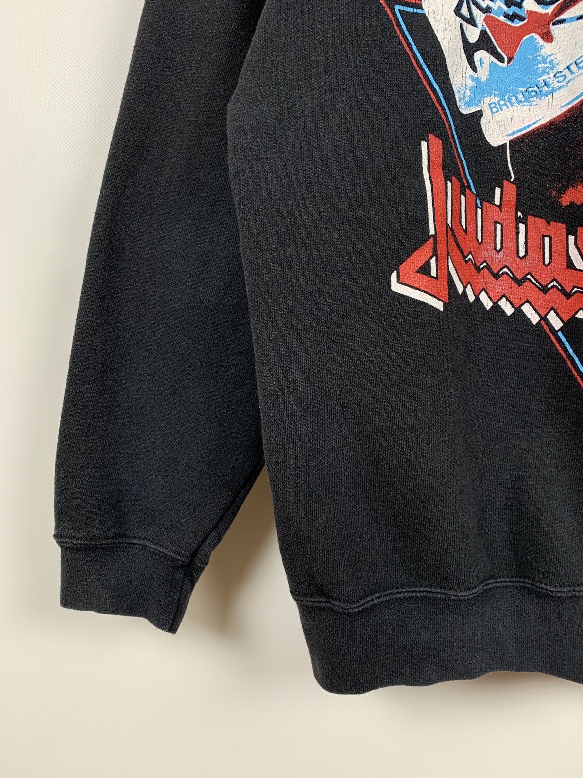 Band Tees 2017 Vintage Judas Priest British Steel Band Hoodie Size US L / EU 52-54 / 3 - 11 Thumbnail