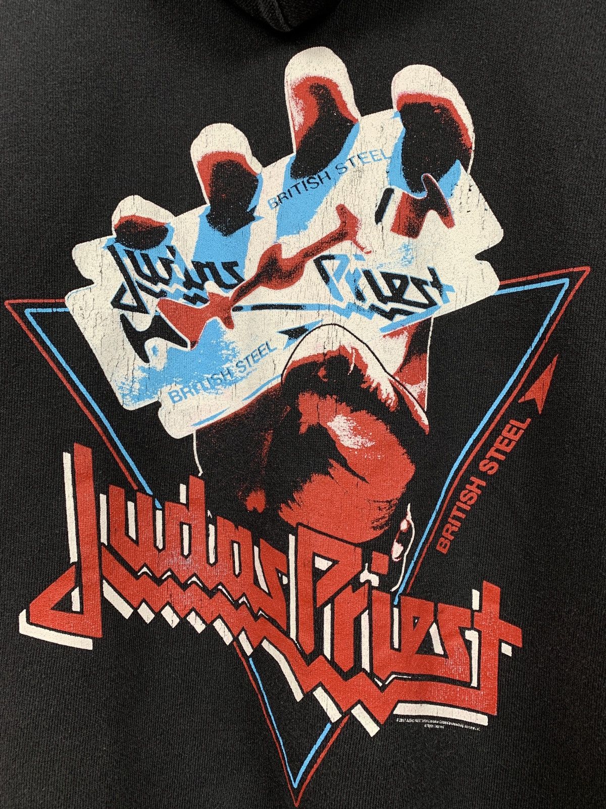 Band Tees 2017 Vintage Judas Priest British Steel Band Hoodie Size US L / EU 52-54 / 3 - 15 Thumbnail