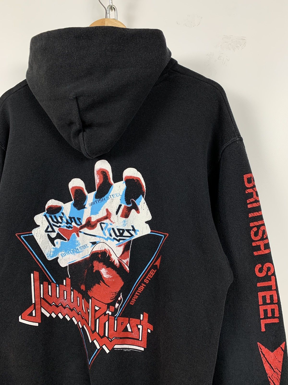Band Tees 2017 Vintage Judas Priest British Steel Band Hoodie Size US L / EU 52-54 / 3 - 4 Thumbnail