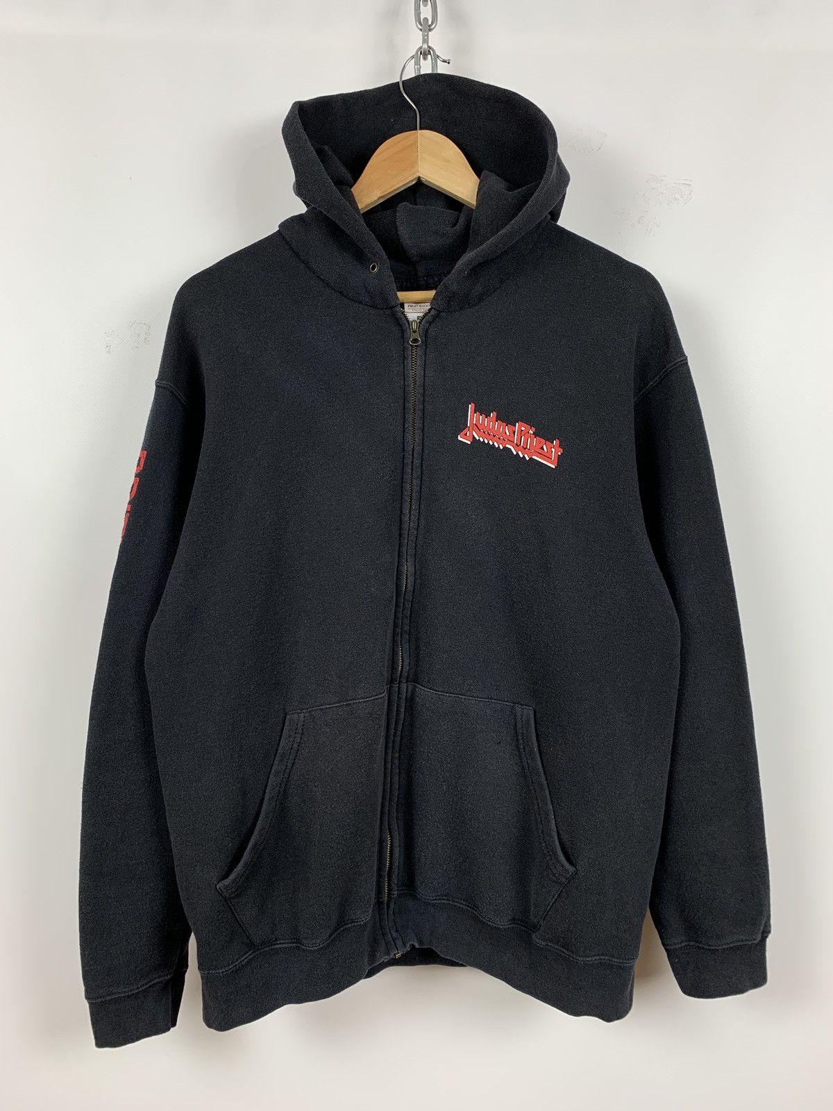 Band Tees 2017 Vintage Judas Priest British Steel Band Hoodie Size US L / EU 52-54 / 3 - 2 Thumbnail