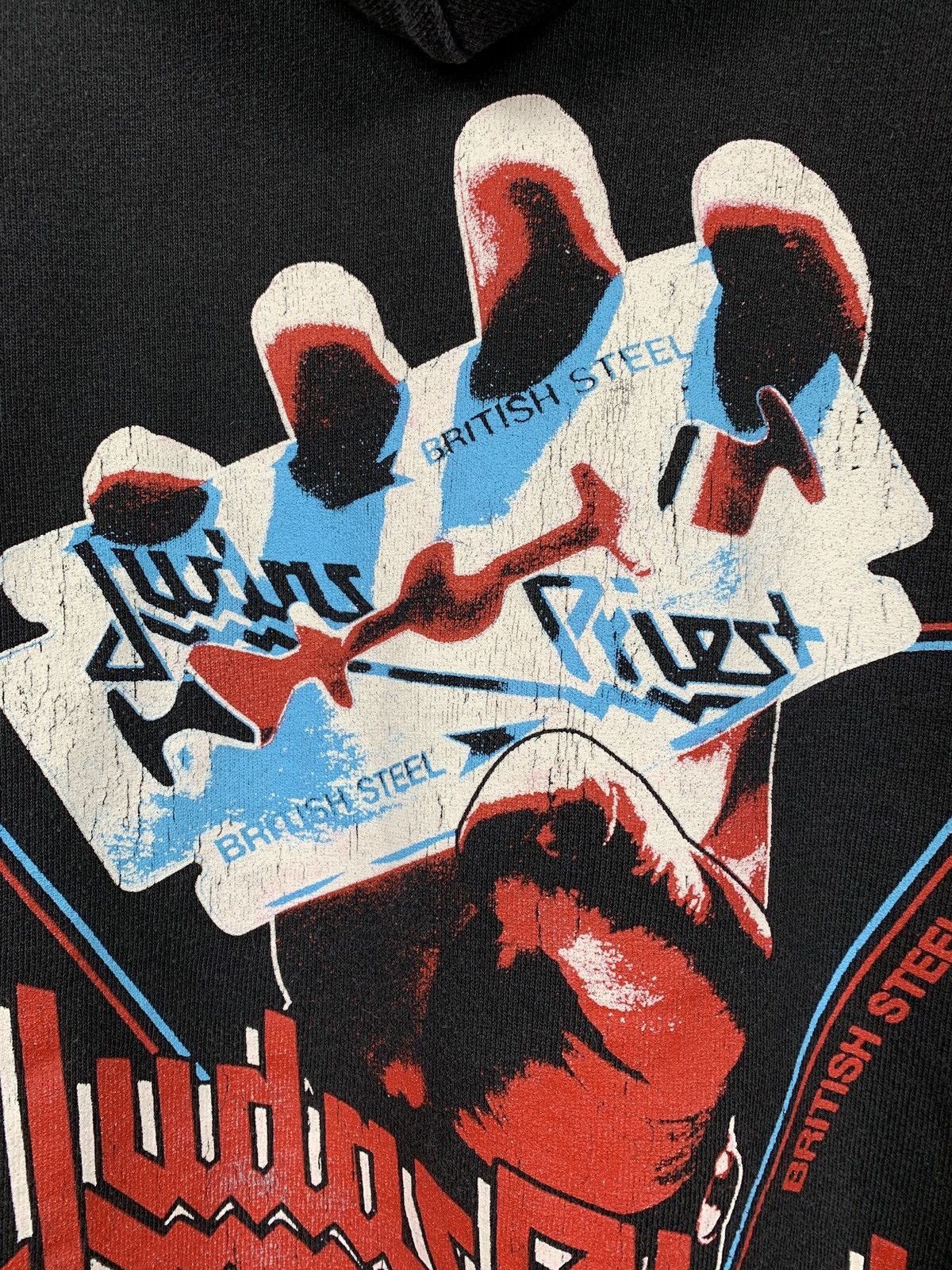 Band Tees 2017 Vintage Judas Priest British Steel Band Hoodie Size US L / EU 52-54 / 3 - 12 Thumbnail