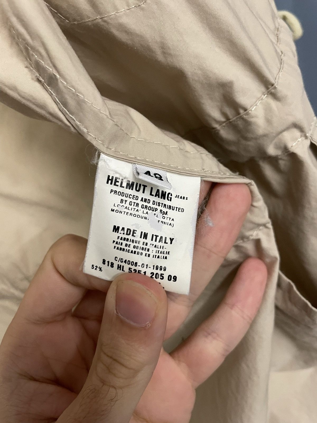 1999 military archive pockets zipper wind jacket parka rare