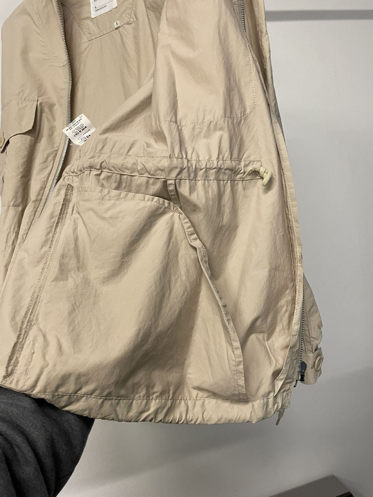 1999 military archive pockets zipper wind jacket parka rare