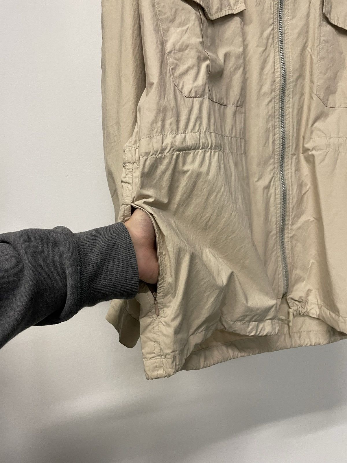 1999 military archive pockets zipper wind jacket parka rare