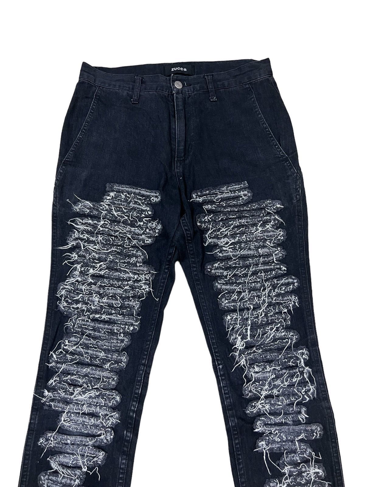 Issey Miyake GRAIL🔥Issey Miyake Zucca Distressed Undercover Scab Pants Size US 30 / EU 46 - 2 Thumbnail