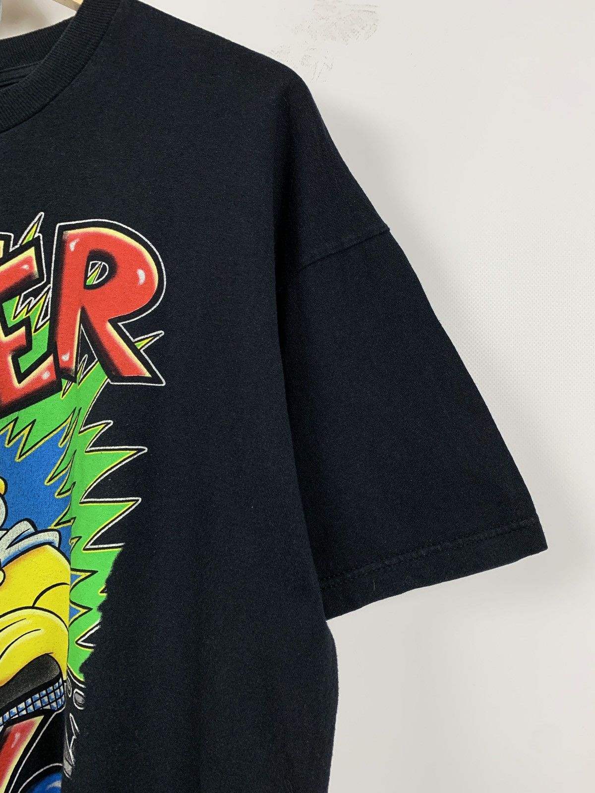 The Simpsons 1998 Vintage Homer Simpson’s Mix DJ Black T-Shirt Size US XL / EU 56 / 4 - 12 Thumbnail