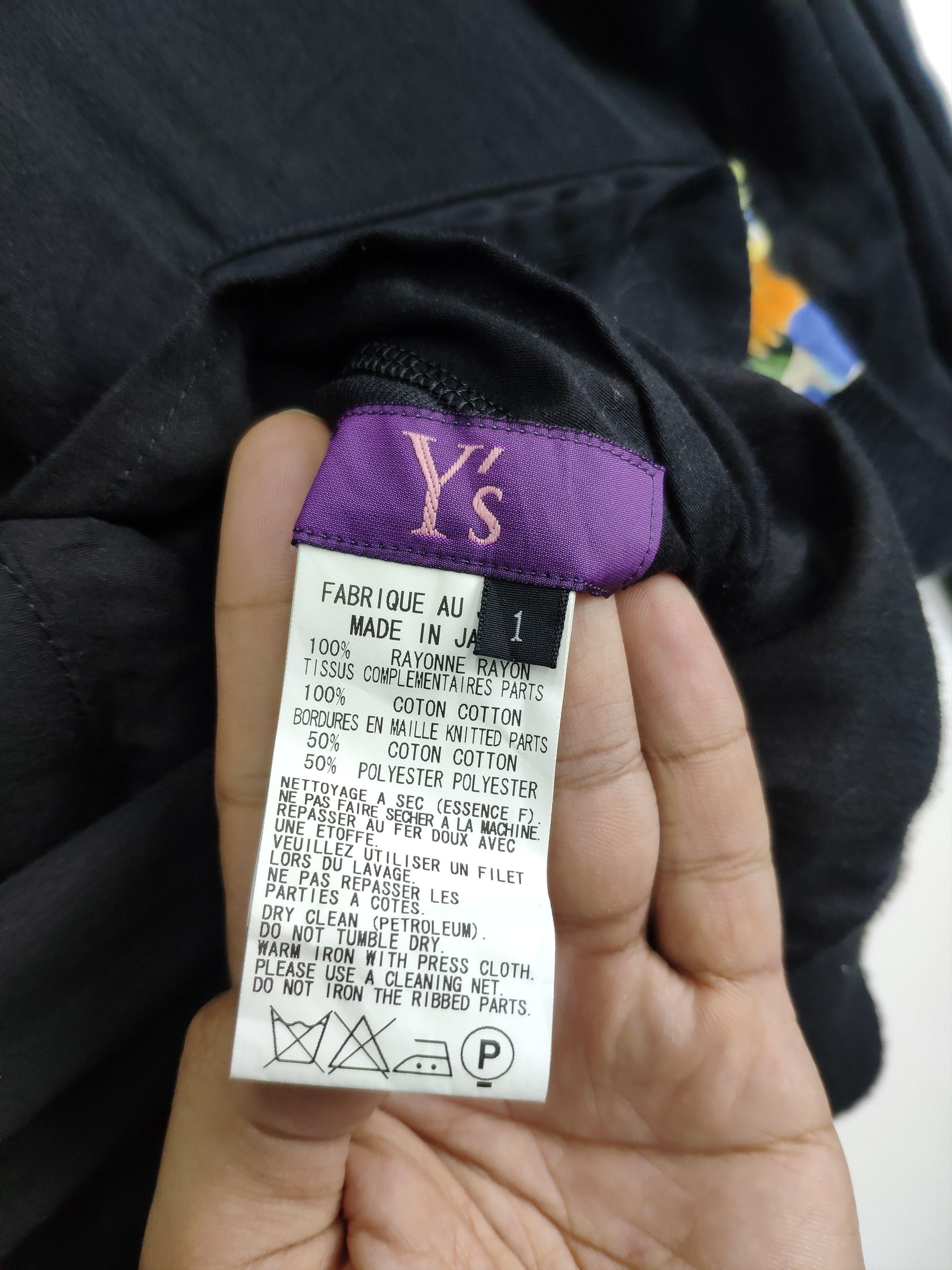 Japanese Brand × Y's × Yohji Yamamoto Yohji Yamamoto Floral Cropped Bomber Jacket Size US XS / EU 42 / 0 - 9 Thumbnail