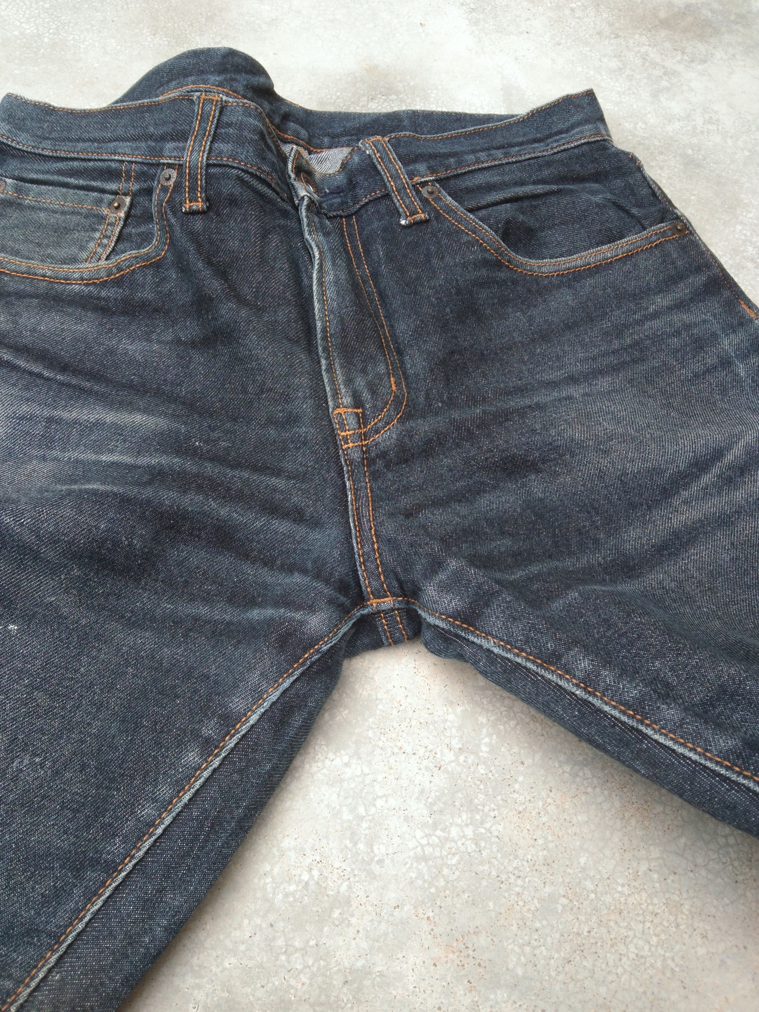 Japanese Brand Vintage Japanese GU Faded Blue Distressed Jeans 32x32 Size US 32 / EU 48 - 5 Thumbnail