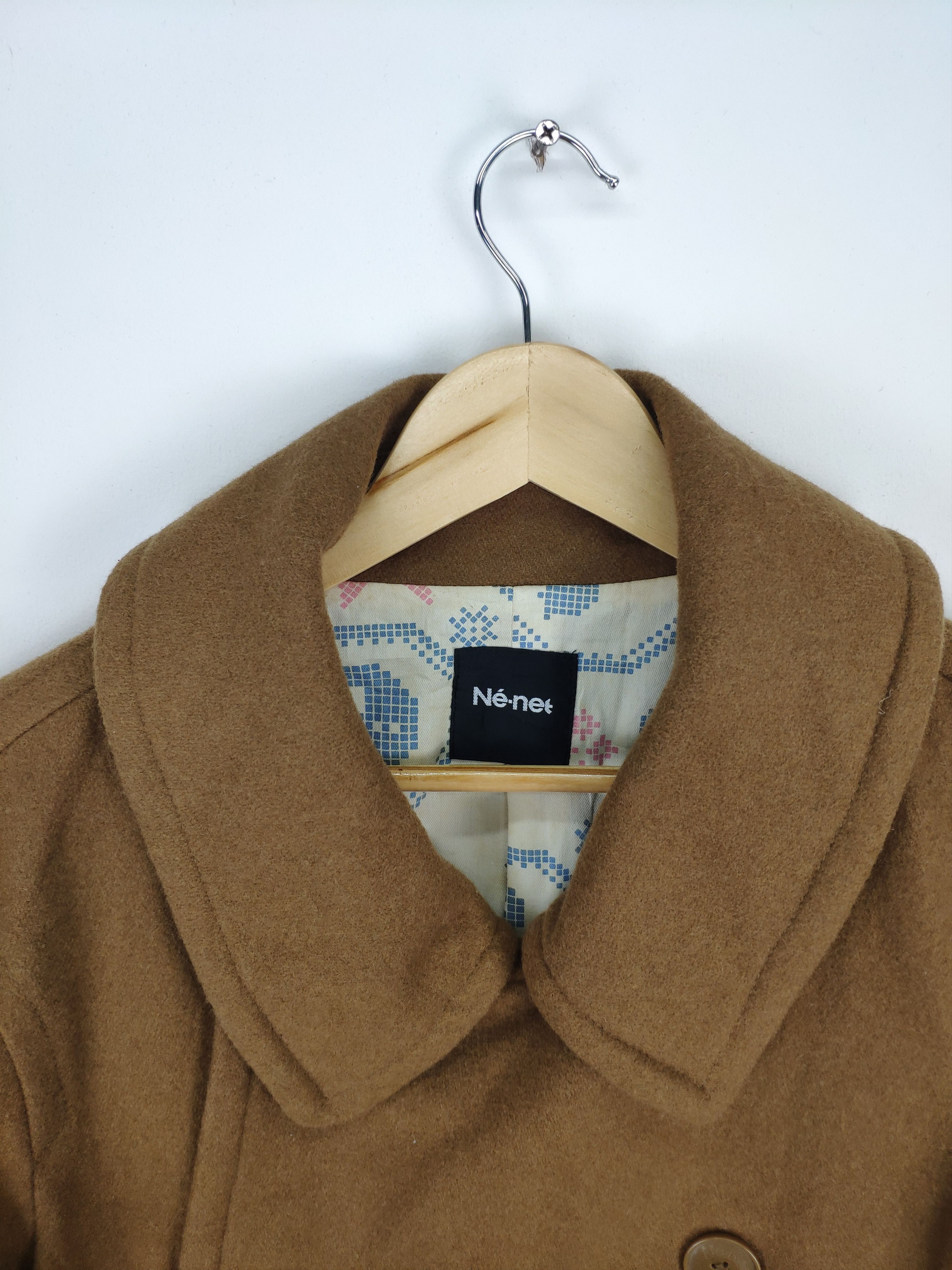 Designer × Issey Miyake × Japanese Brand Ne Net By Issey Miyake Wool Peacoat Native Linen Size US M / EU 48-50 / 2 - 15 Thumbnail