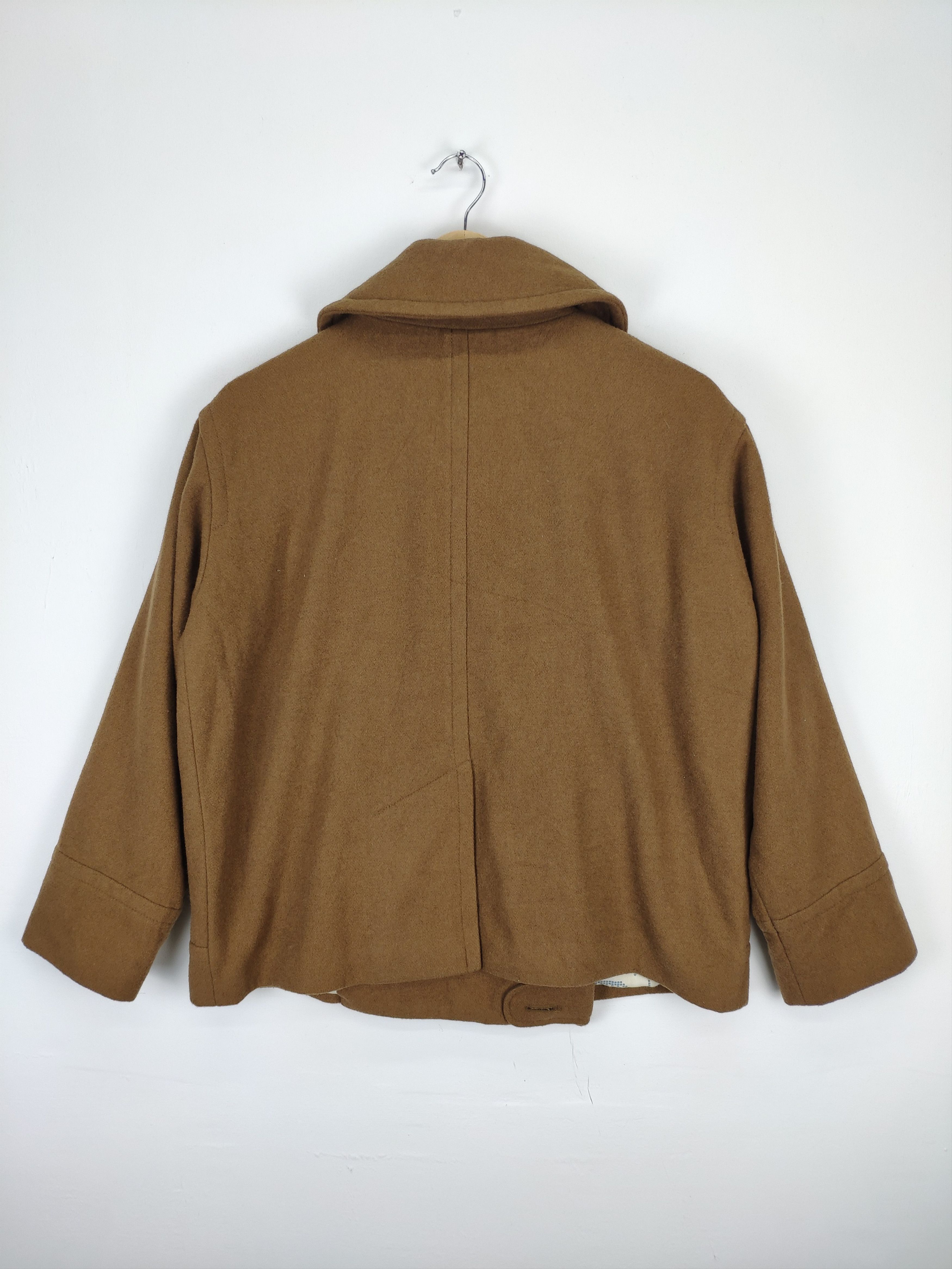 Designer × Issey Miyake × Japanese Brand Ne Net By Issey Miyake Wool Peacoat Native Linen Size US M / EU 48-50 / 2 - 21 Thumbnail