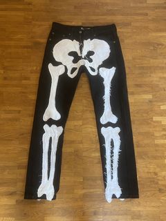 DIY Skeleton Jeans 