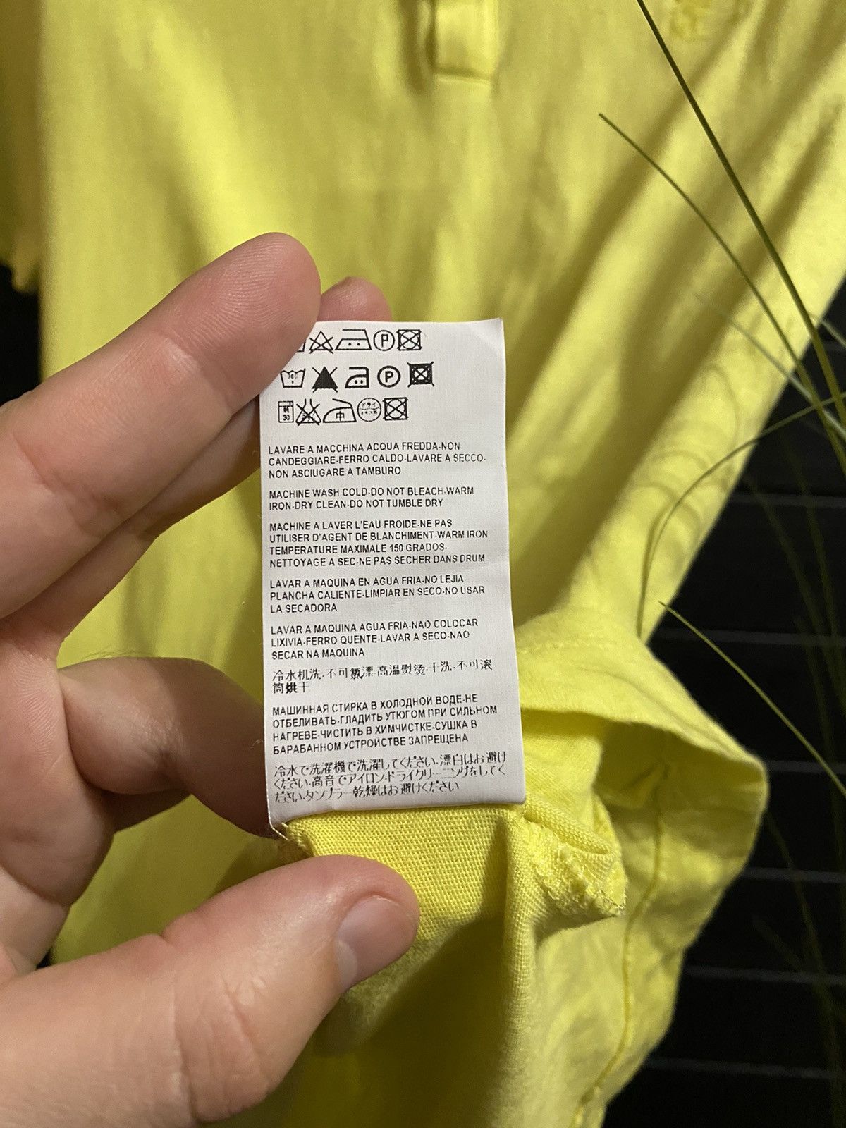 Versace Rare Luxury Polo Versace small Logo Color Yellow Size US XS / EU 42 / 0 - 7 Thumbnail