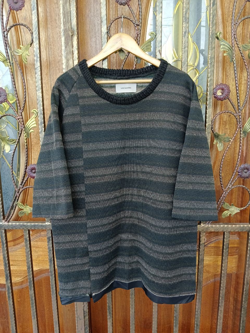image of Avant Garde Licht Bestreben Aw-2003 Made In Japan Baggy Wool T Shirt, Men's (Size Medium)