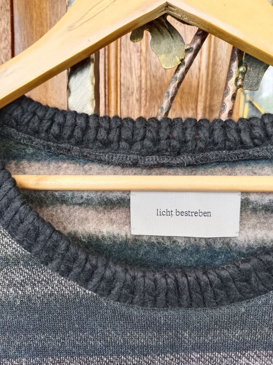 Japanese Brand LICHT BESTREBEN AW-2003 MADE IN JAPAN BAGGY WOOL T SHIRT Size US M / EU 48-50 / 2 - 5 Thumbnail