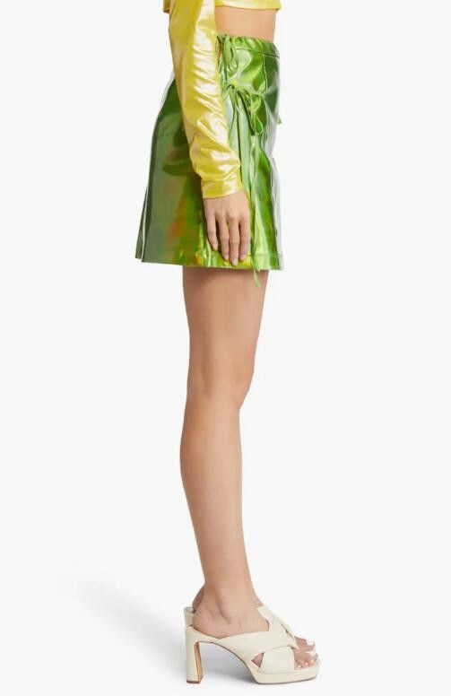 Other BNWT AW22 AMYLYNN IRIDESCENT LACED SKIRT L Size 30" / US 8 / IT 44 - 14 Thumbnail