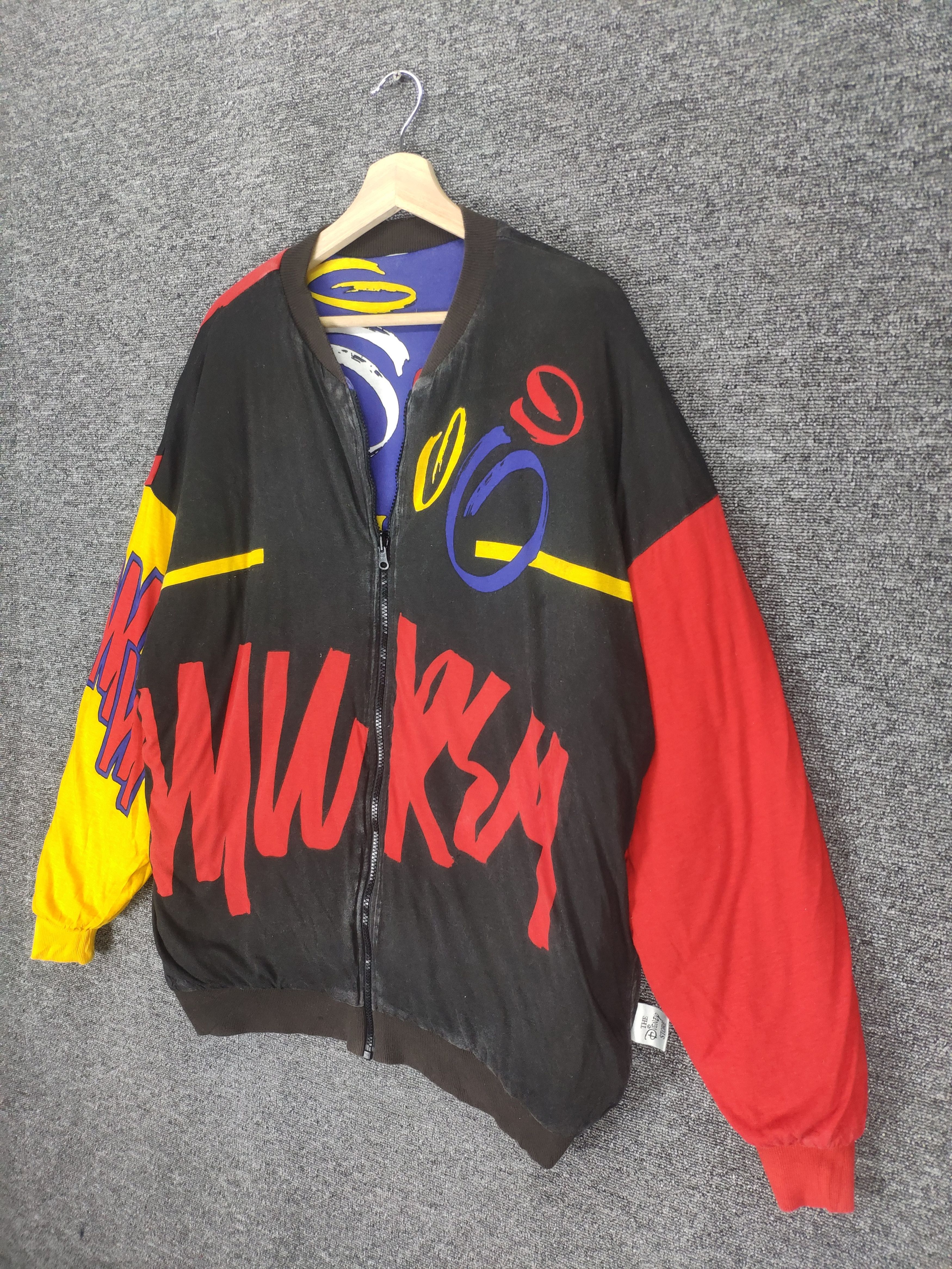 Japanese Brand × Mickey Mouse × Vintage RARE 🔥 Vintage Mickey Mouse Bomber Jacket Reversible Size US L / EU 52-54 / 3 - 2 Thumbnail