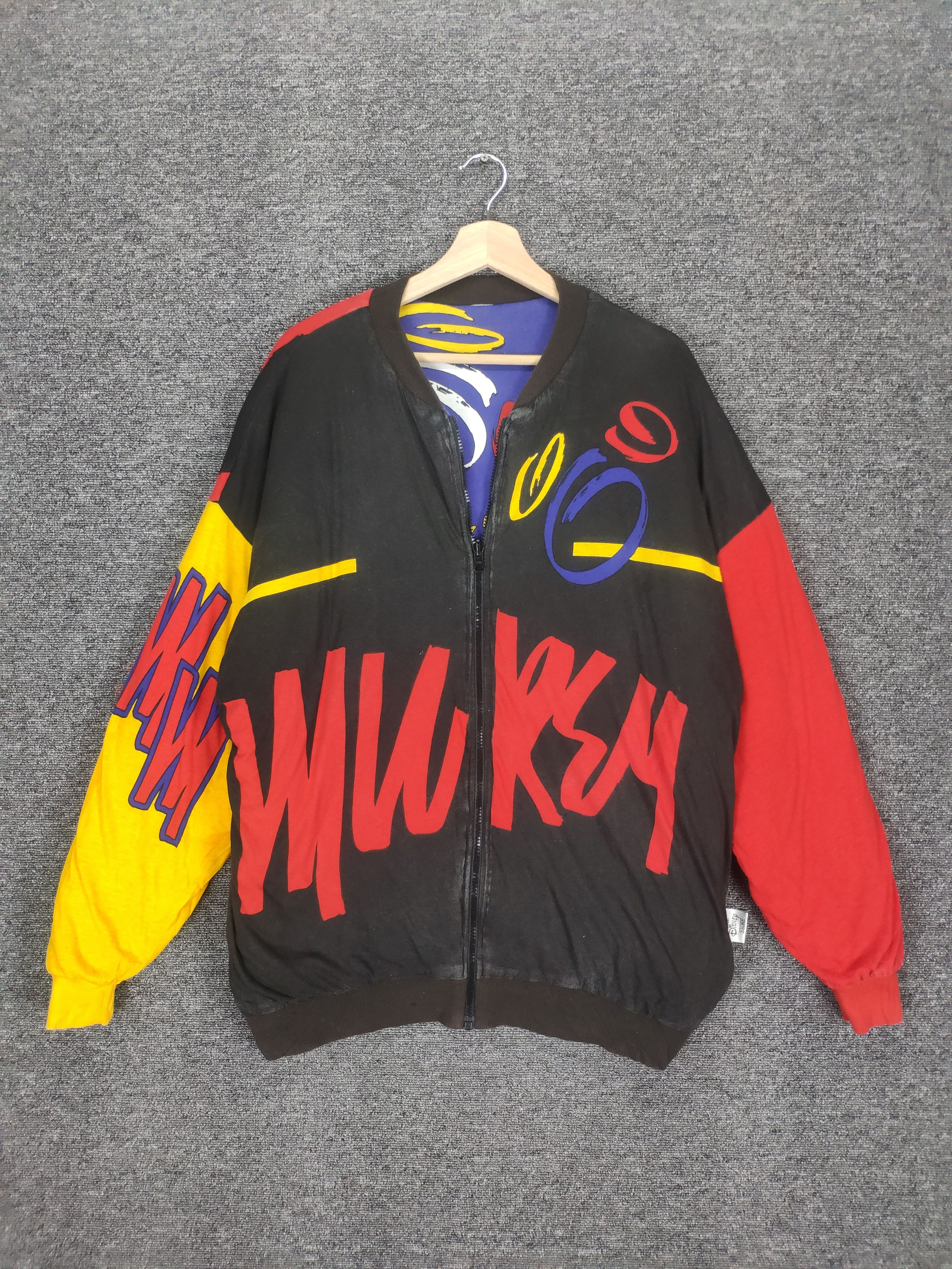 Japanese Brand × Mickey Mouse × Vintage RARE 🔥 Vintage Mickey Mouse Bomber Jacket Reversible Size US L / EU 52-54 / 3 - 1 Thumbnail