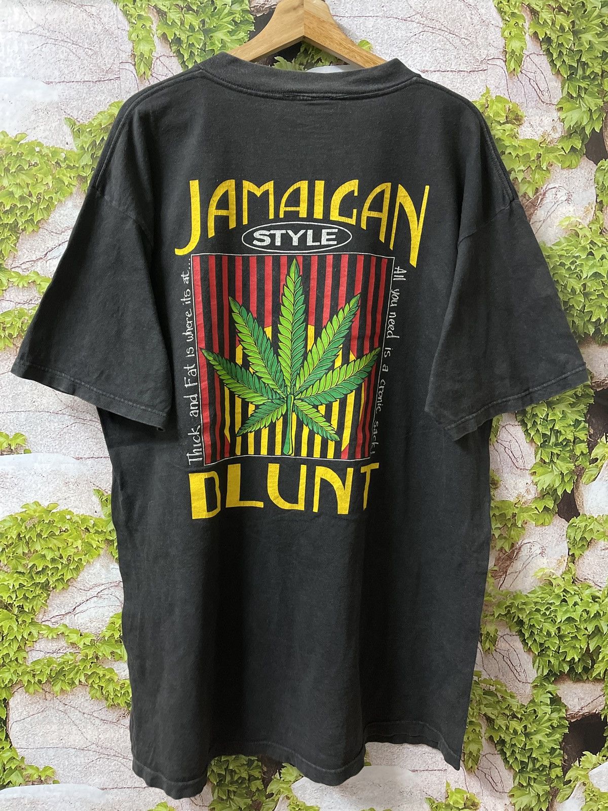 Vintage VINTAGE JAMAICAN STYLE BLUNT TEE VERY RARE Size US XL / EU 56 / 4 - 1 Thumbnail