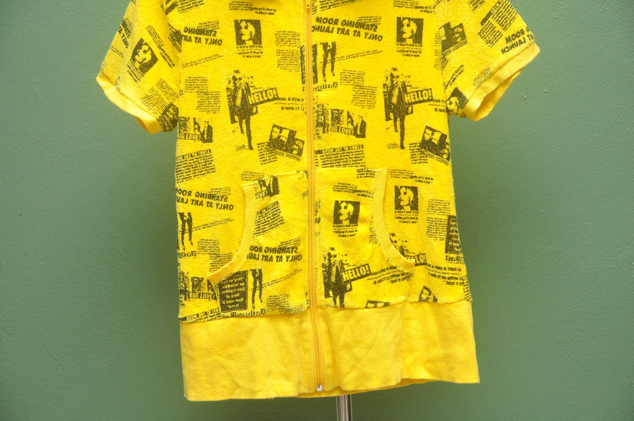 Designer × Japanese Brand Punk Hoodie Yellow Shirt Size S / US 4 / IT 40 - 3 Thumbnail