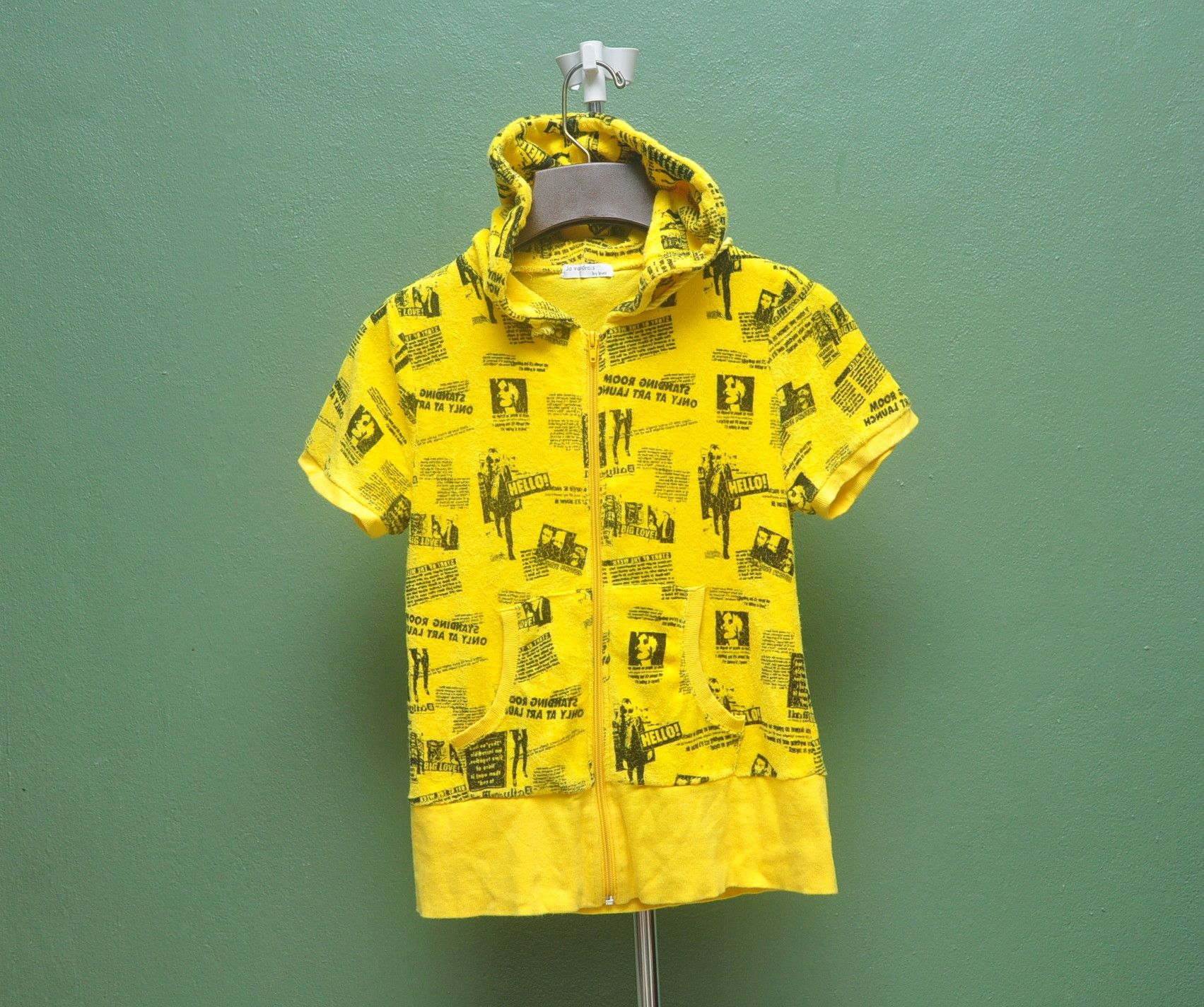 Designer × Japanese Brand Punk Hoodie Yellow Shirt Size S / US 4 / IT 40 - 1 Thumbnail