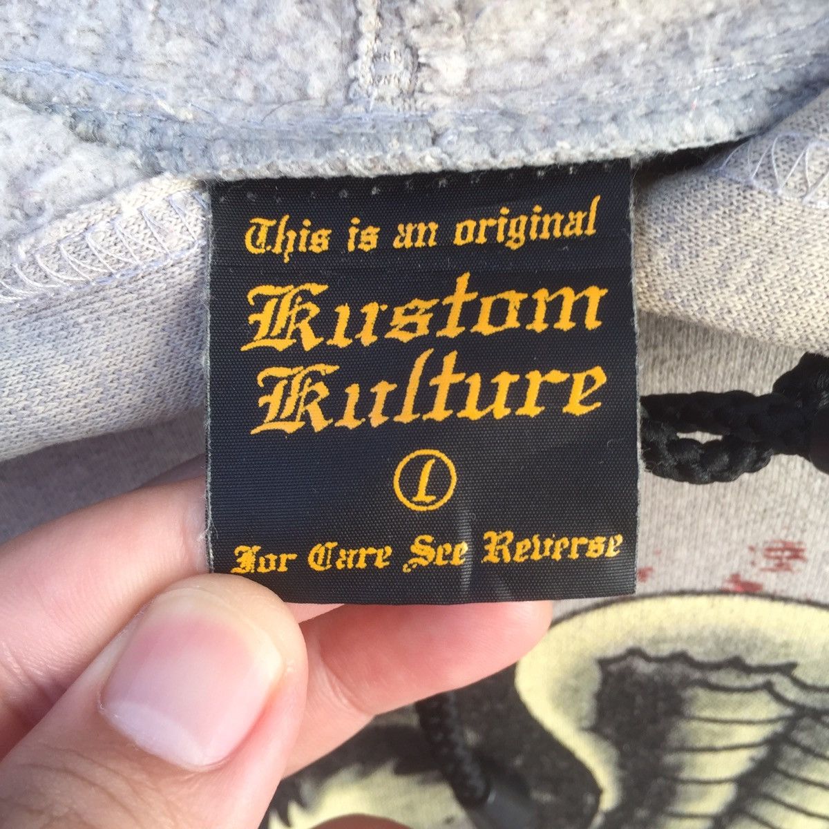 Japanese Brand Custom Culture Big Logo Hoodie | Spell Out Block Colour | L Size US L / EU 52-54 / 3 - 4 Thumbnail