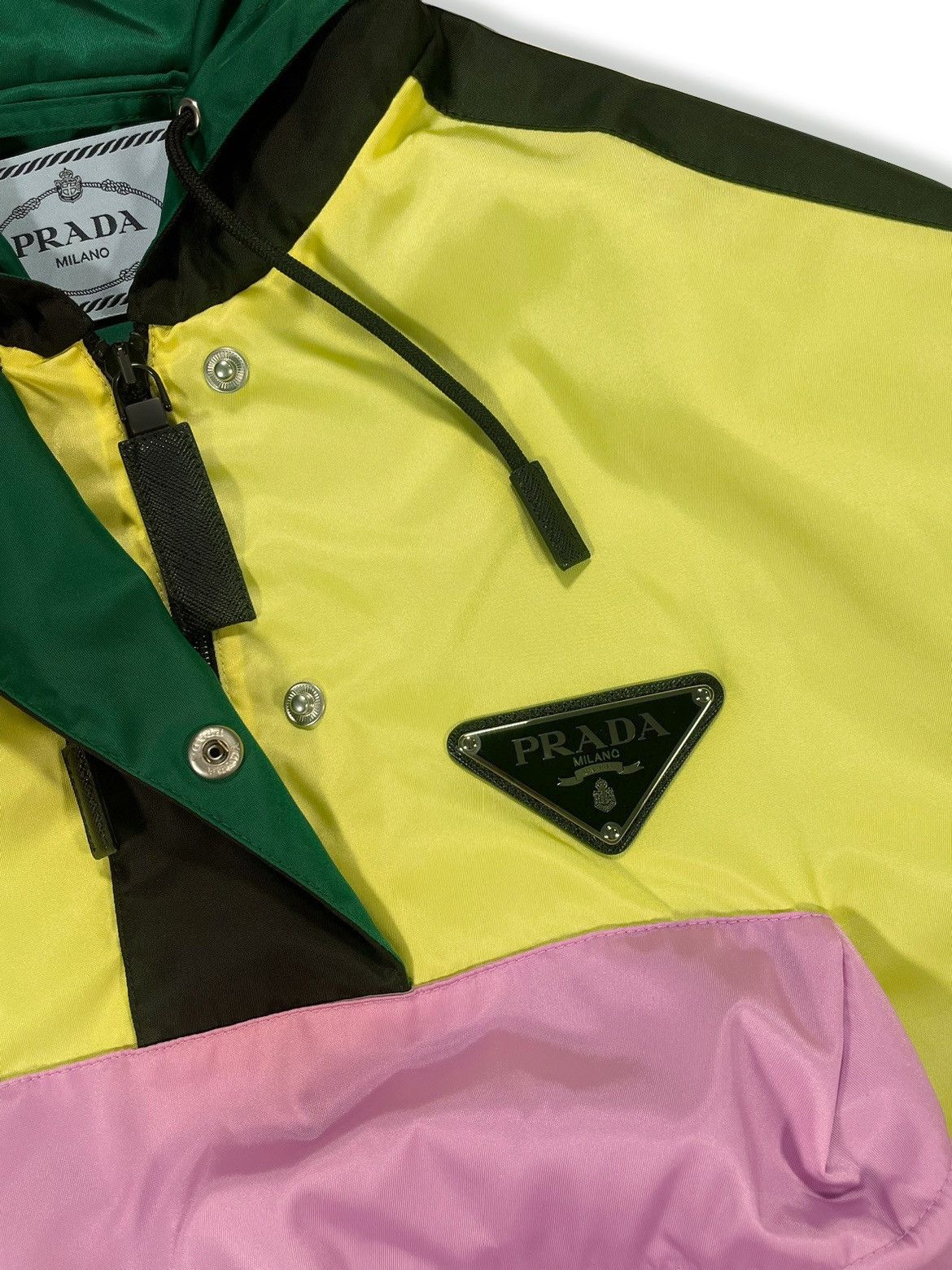 Prada SS20 Color-block Gabardine Nylon Anorak Jacket Size US S / EU 44-46 / 1 - 3 Thumbnail