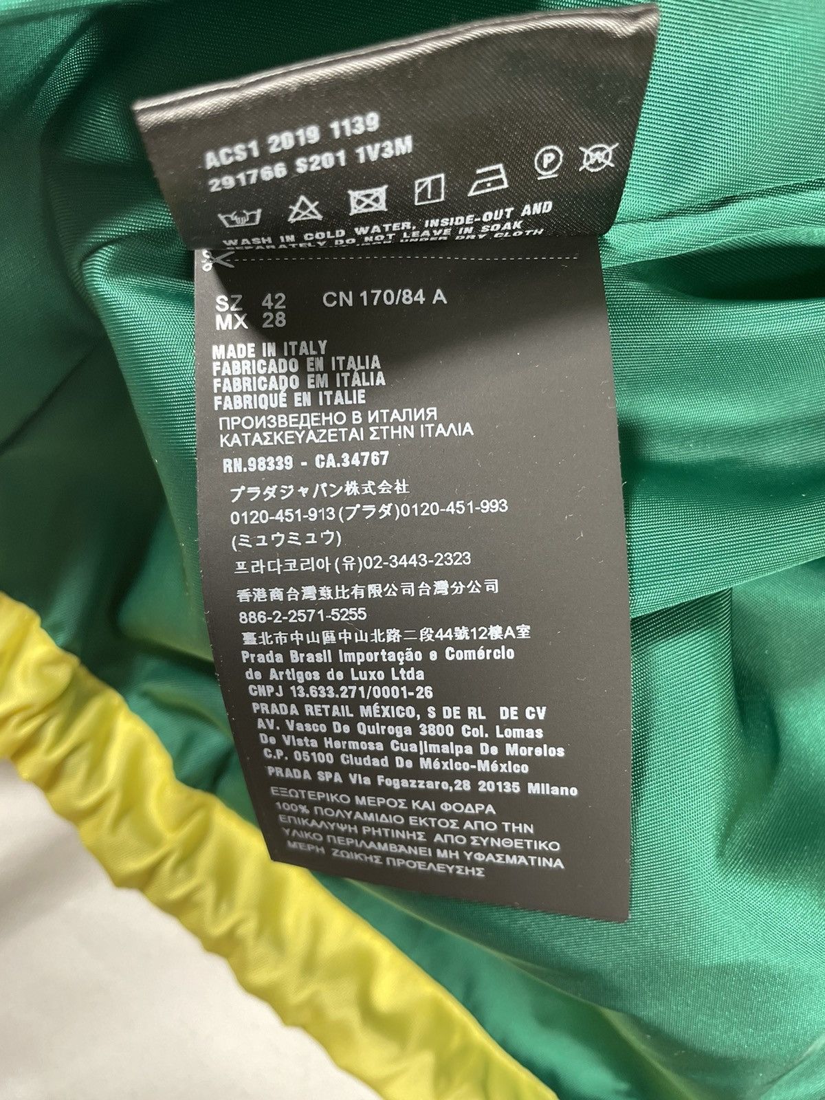 SS20 Color-block Gabardine Nylon Anorak Jacket