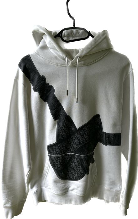 Dior Homme Saddle Bag Print Hoodie in White for Men