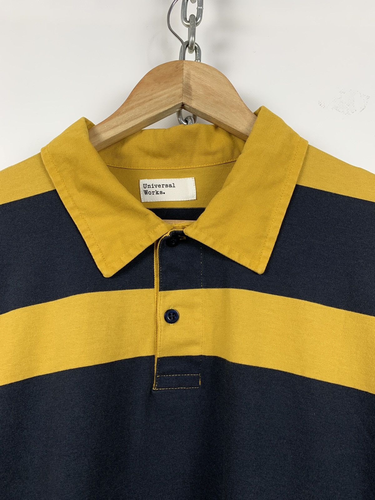 Universal Works Universal Works Rugby Striped Long Sleeve Shirt Size US S / EU 44-46 / 1 - 6 Thumbnail