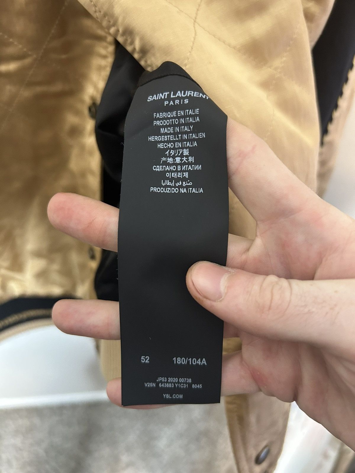 Saint Laurent Paris GRAIL satin teddy bomber jacket Size US L / EU 52-54 / 3 - 5 Thumbnail
