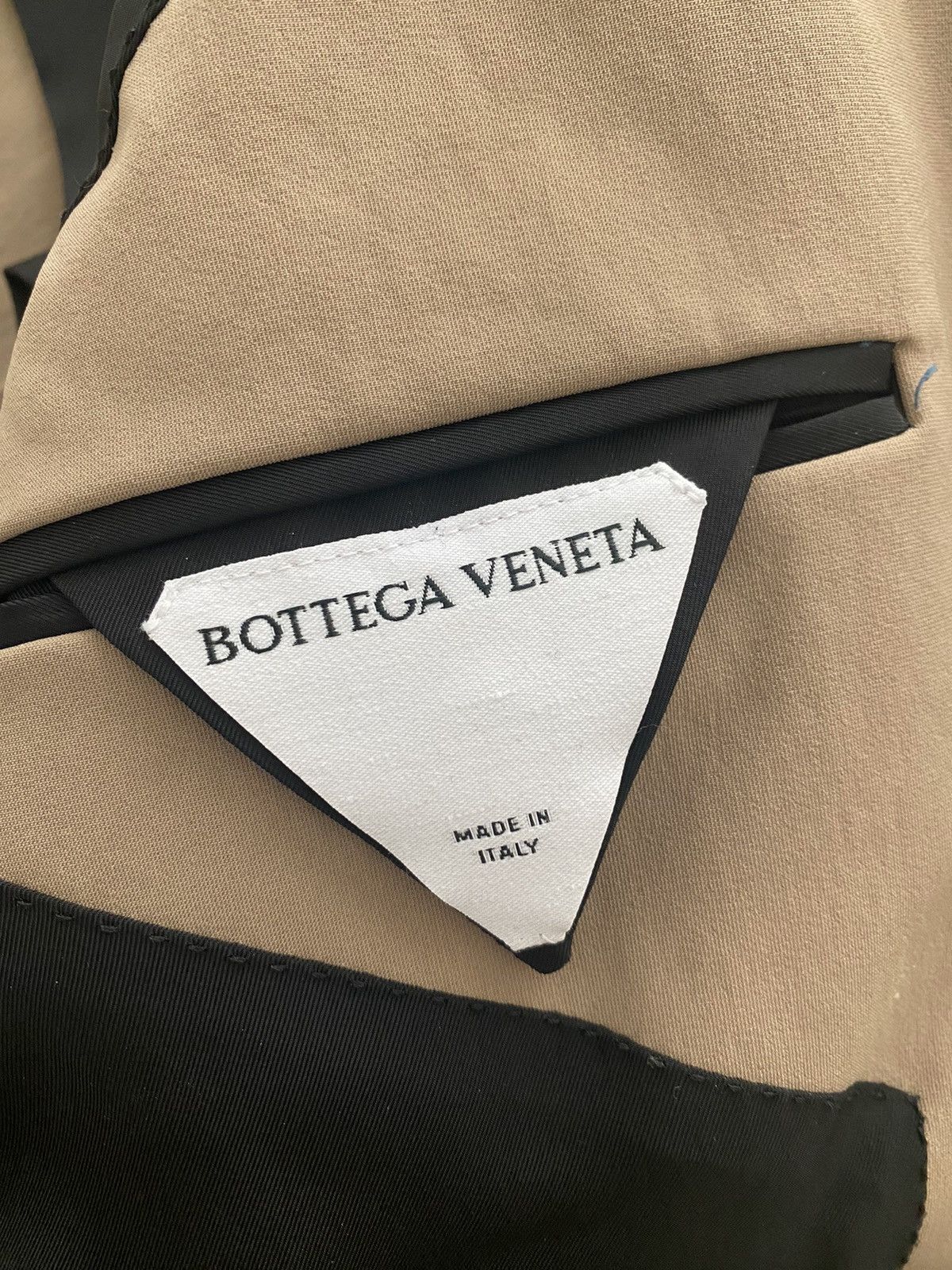 Bottega Veneta Bottega Venetia Beige Triangle Patch Blazer Sz 50 Size 50R - 3 Thumbnail