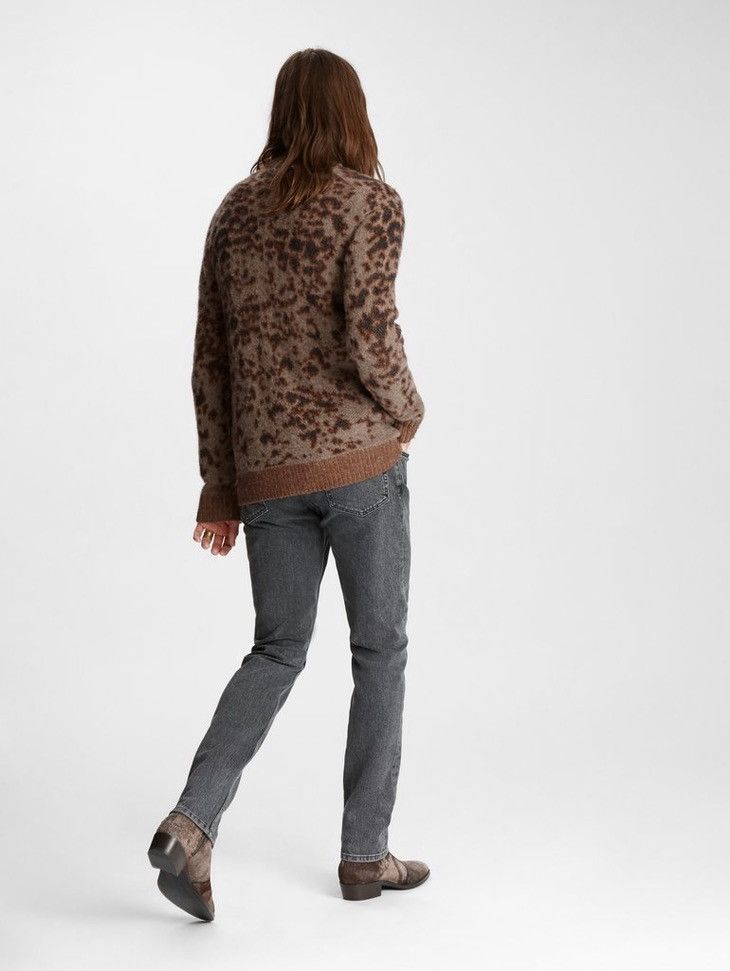 John Varvatos Leopard Jacquard Cardigan. Small Size US S / EU 44-46 / 1 - 2 Thumbnail