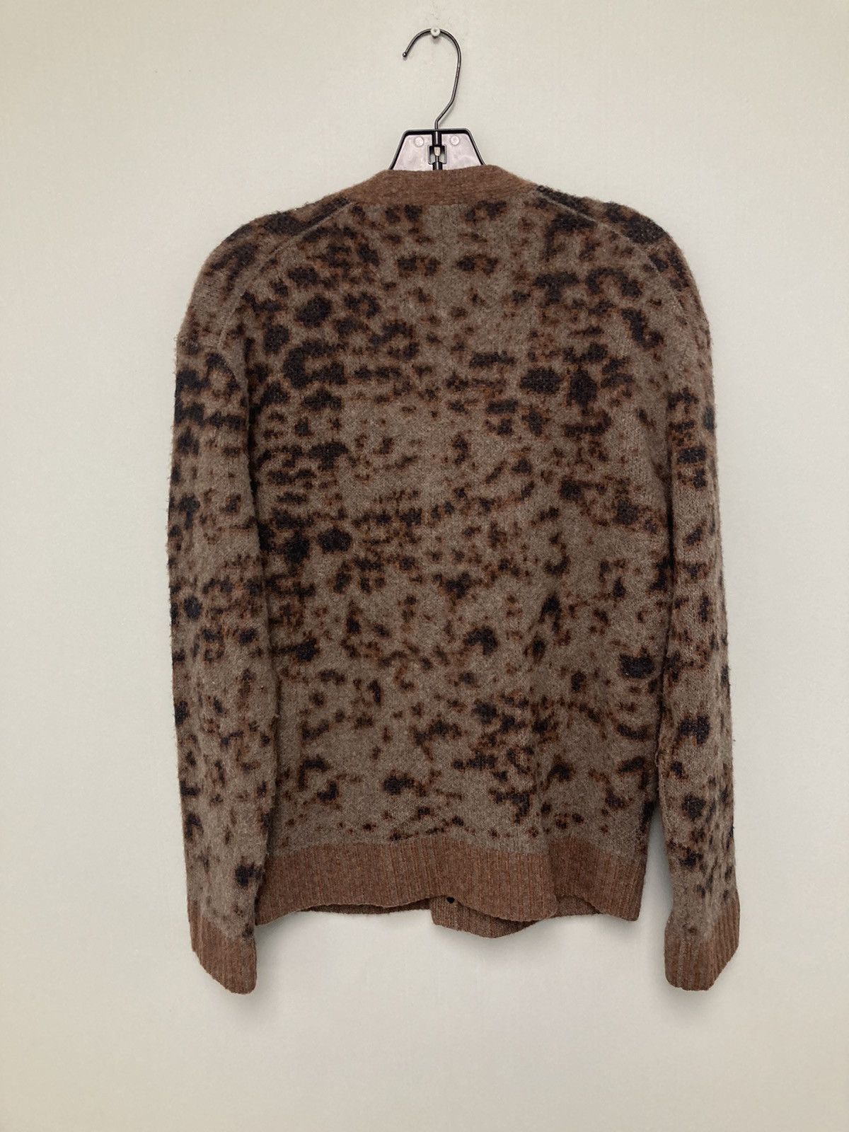 John Varvatos Leopard Jacquard Cardigan. Small Size US S / EU 44-46 / 1 - 6 Thumbnail