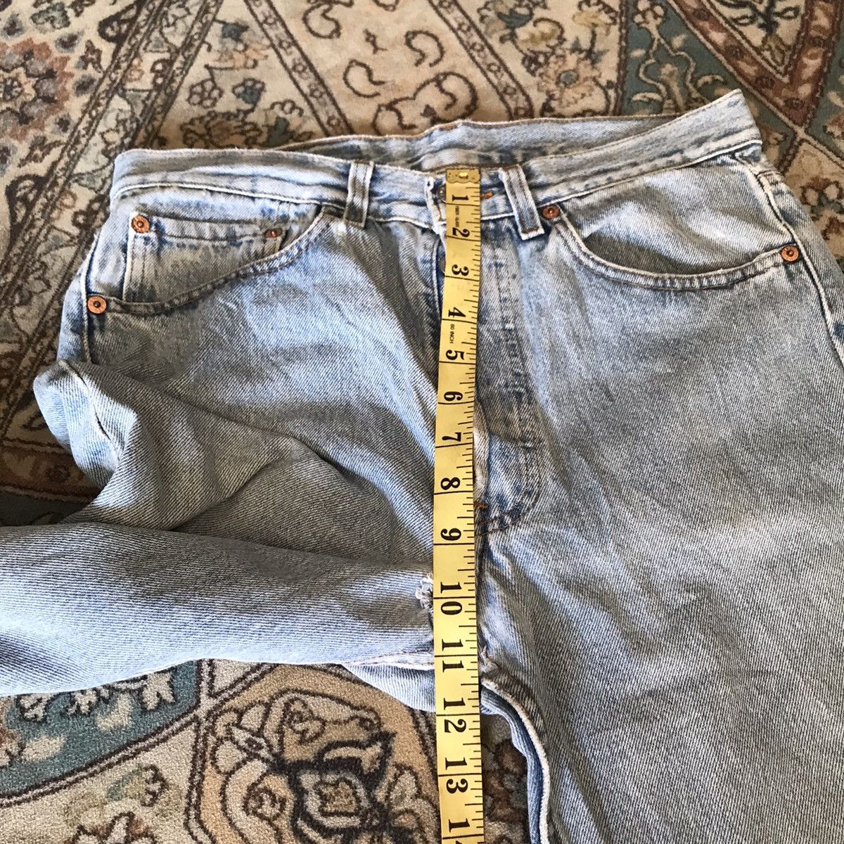 Levi's Vintage 80s Levis 501 Light Wash Nice Faded Size US 31 - 18 Thumbnail