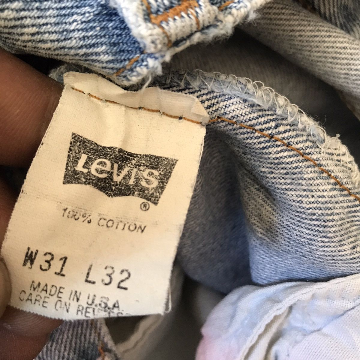 Levi's Vintage 80s Levis 501 Light Wash Nice Faded Size US 31 - 13 Thumbnail