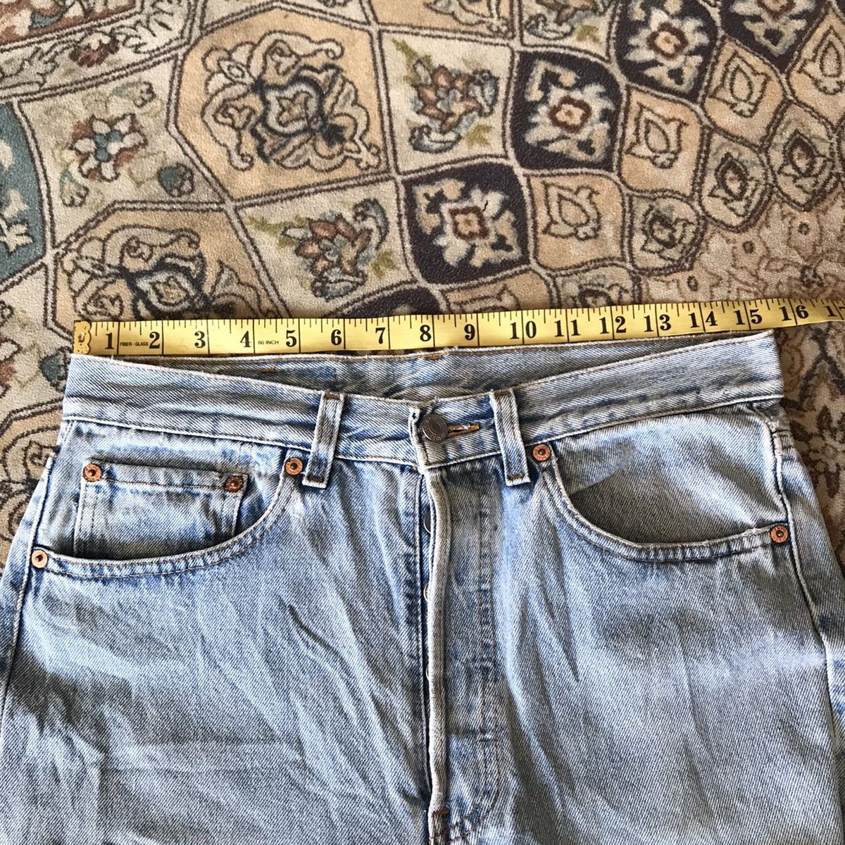 Levi's Vintage 80s Levis 501 Light Wash Nice Faded Size US 31 - 15 Thumbnail