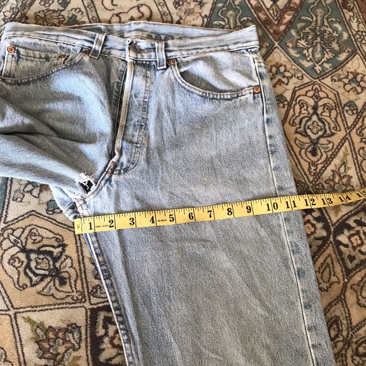 Levi's Vintage 80s Levis 501 Light Wash Nice Faded Size US 31 - 19 Thumbnail